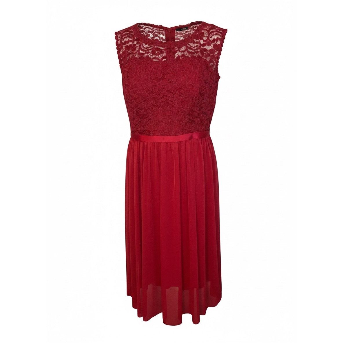 Other David’s Bridal apple red layered lace dress Size 10 Size L / US 10 / IT 46 - 1 Thumbnail