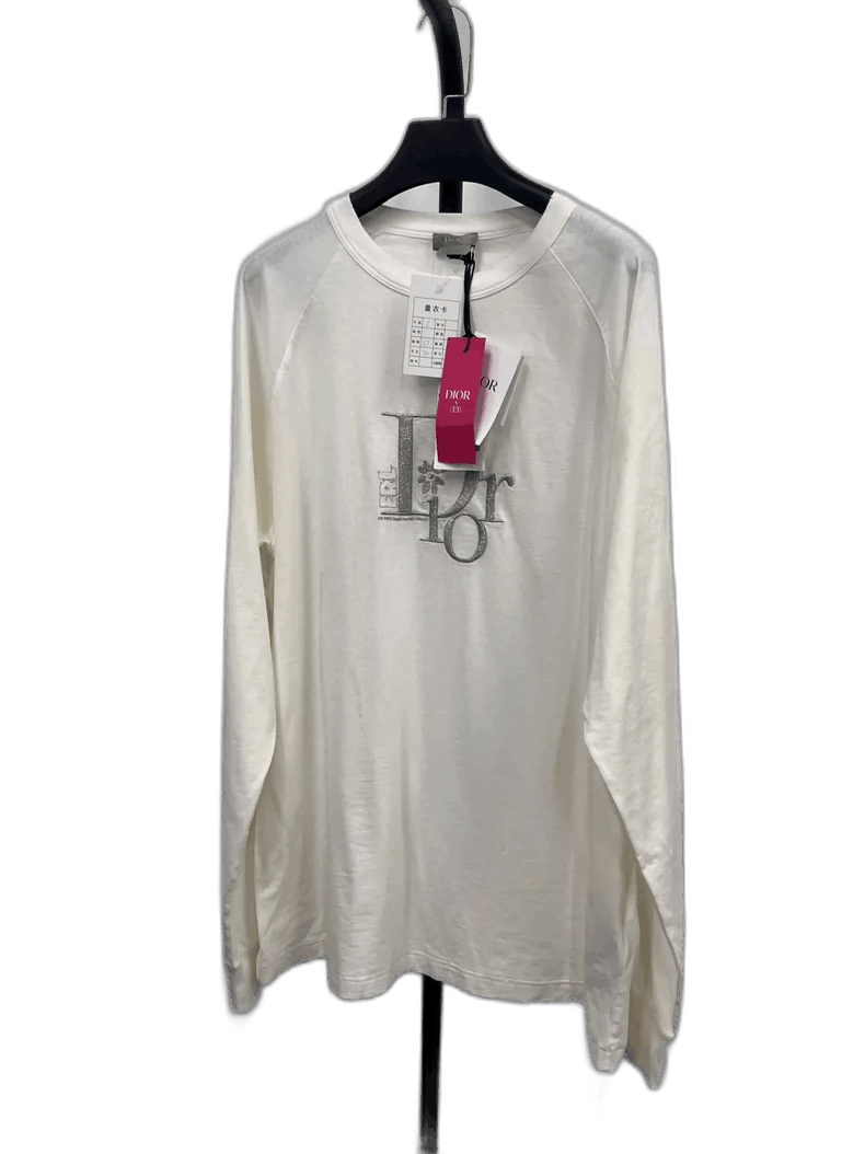 Dior Dior Logo Embroidery Casual Long Sleeve TShirt-2506 Size US L / EU 52-54 / 3 - 1 Thumbnail