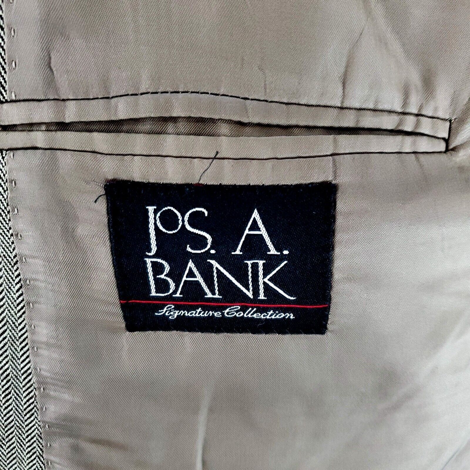 Jos. A. Bank DAMAGED Jos A Bank Silk Camel Hair 2 Button Sport Coat 44R B Size 44R - 9 Thumbnail