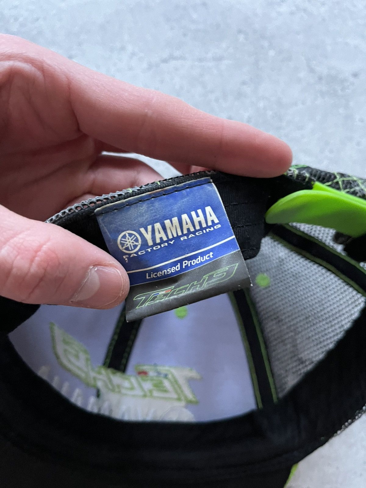 NASCAR × Yamaha Yamaha Tech3 Racing F1 Black Camo Mesh Cap Y2K Nascar Rare Size ONE SIZE - 6 Thumbnail