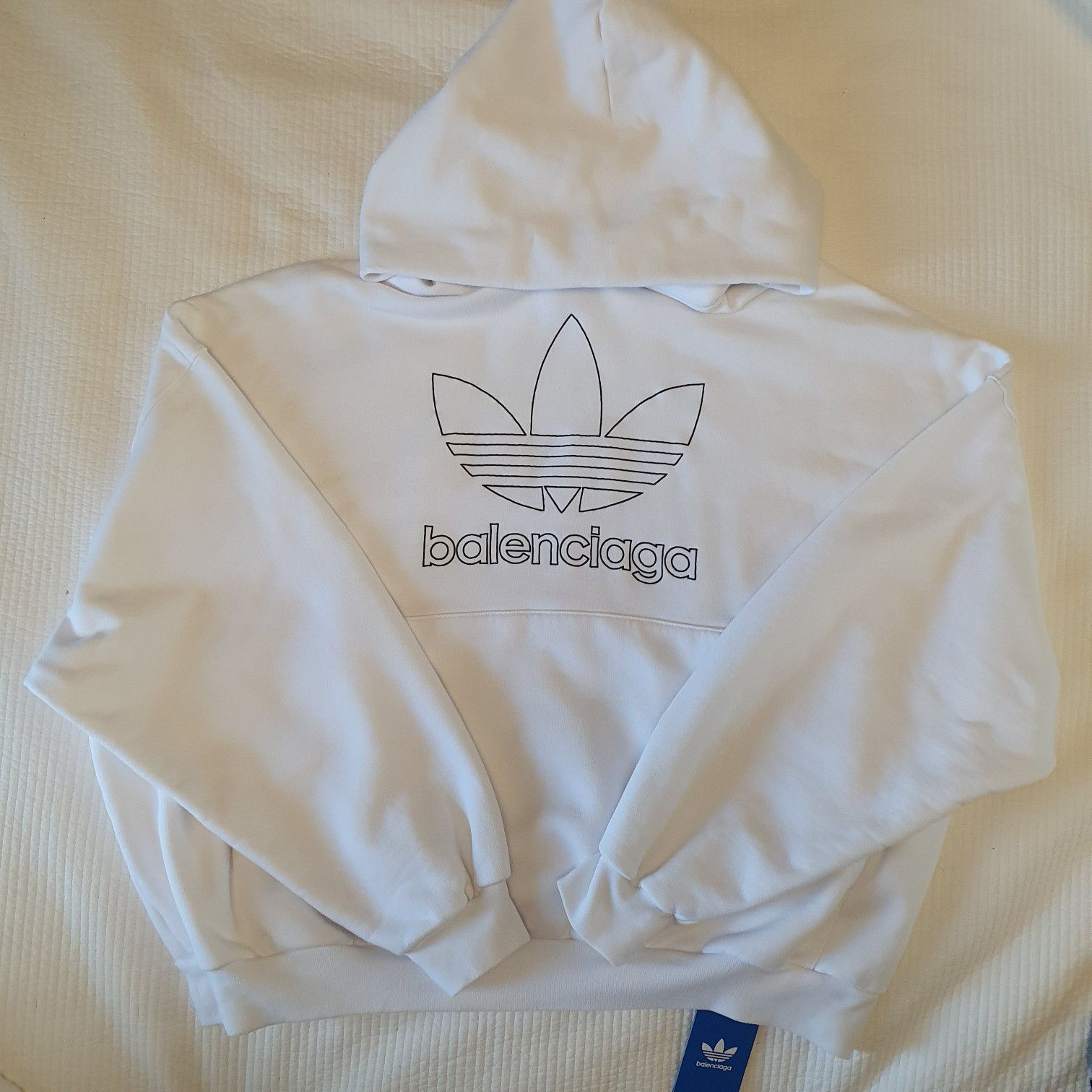 【無料郵送/関税込/正規品】Balenciaga x Adidas ロゴフーディー Adidas × Balenciaga Balenciaga Adidas Logo hoodie | Grailed