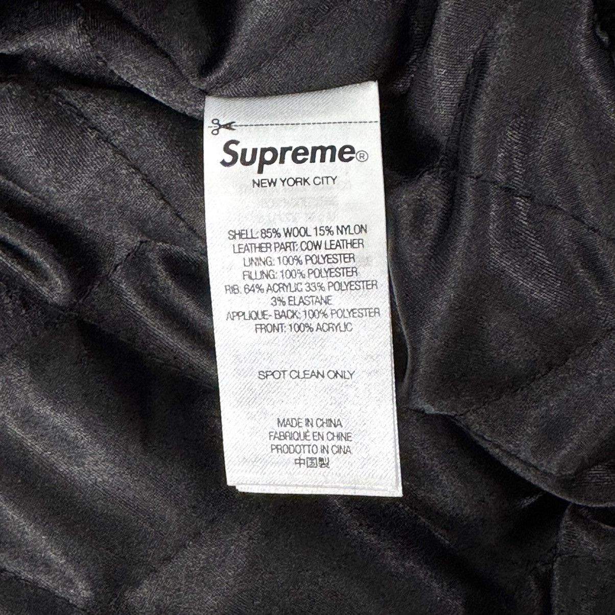 Supreme Supreme Cross Varsity Jacket Black Size US S / EU 44-46 / 1 - 11 Thumbnail