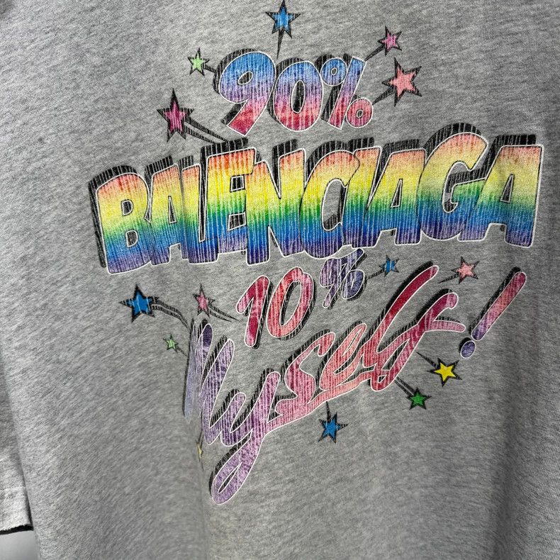 Balenciaga Balenciaga Splatter Cartoon Logo Printed Short Sleeve L Si Size US L / EU 52-54 / 3 - 4 Thumbnail