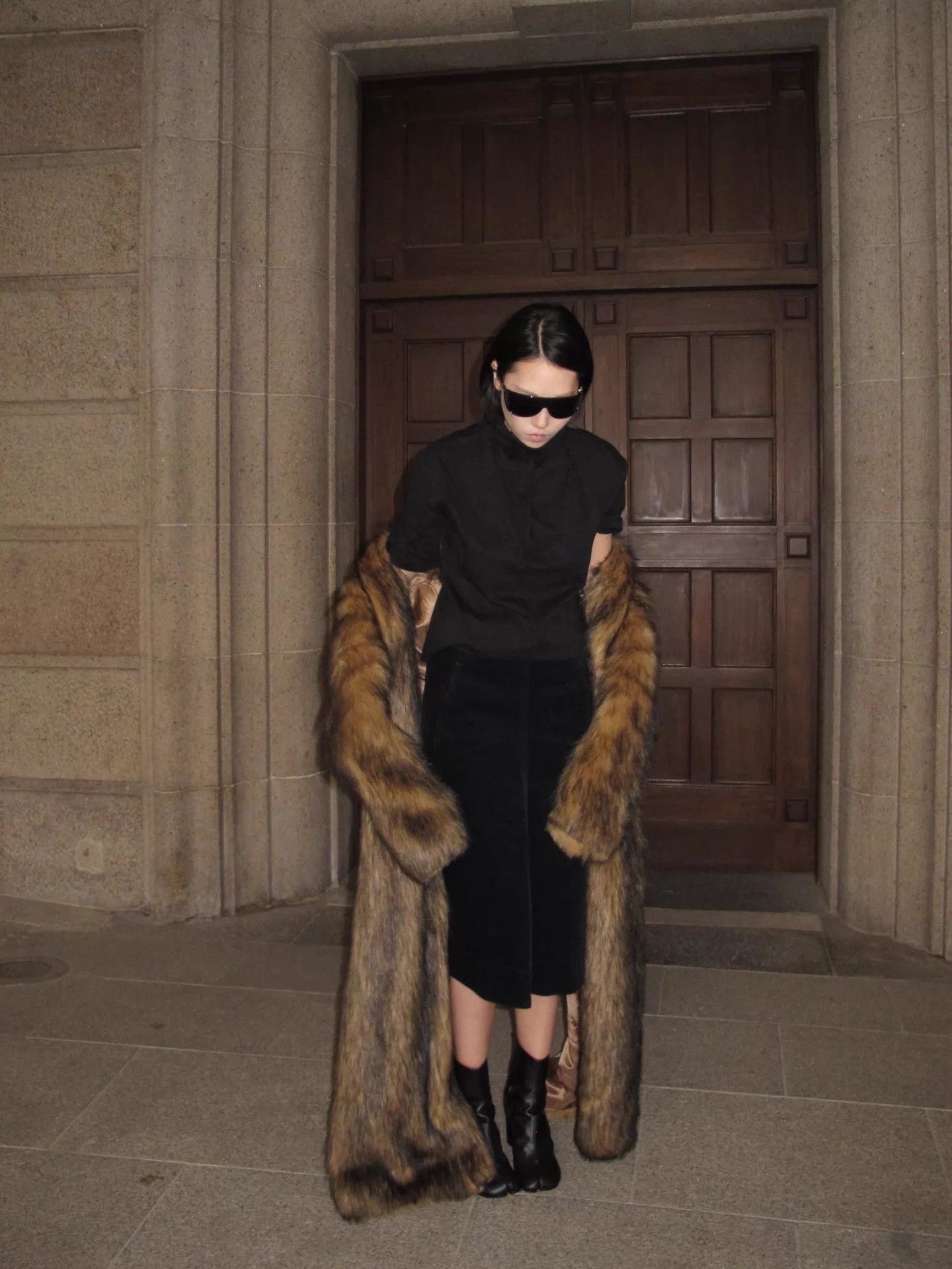 Other hed mayner eco fur long coat XS back slit like new Size XS / US 0-2 / IT 36-38 - 7 Thumbnail
