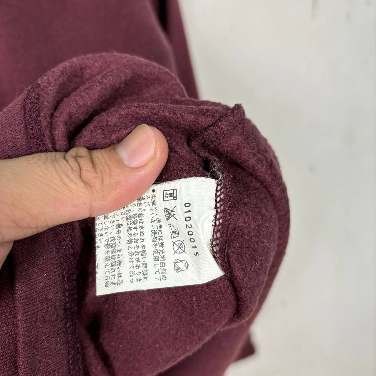 agnes b. Vintage Agnes b. Sport Logo Sweatshirt Burgundy Pullover Size US S / EU 44-46 / 1 - 6 Thumbnail