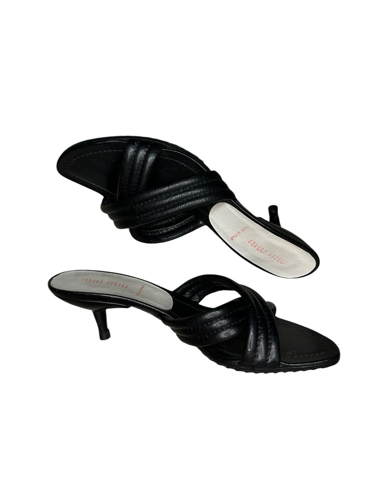 Miu Miu 00s Strap Mules Size US 5.5 / IT 35.5 - 4 Thumbnail