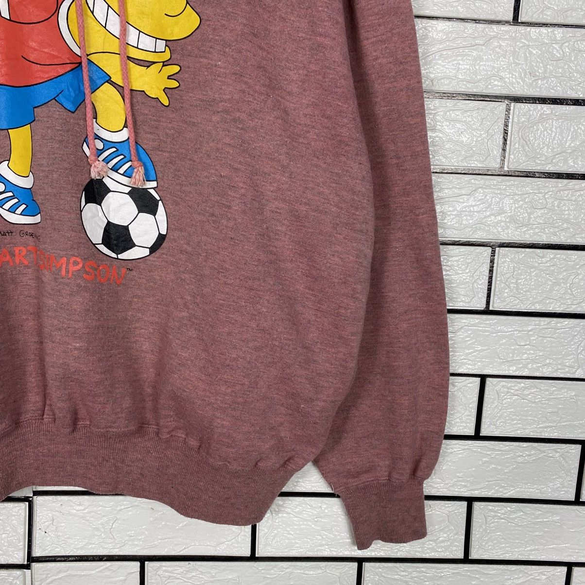 Japanese Brand 📌Vintage Hoodie Pull Over Bart Simpsons Big Logo Size US L / EU 52-54 / 3 - 6 Thumbnail