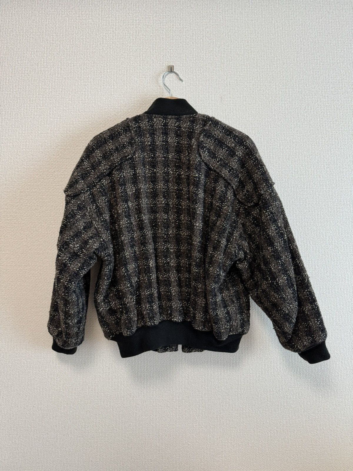 Issey Miyake Issey Miyake x Tsumori Chisato 80s IS TEAM Logo Tweed Jacket Size US M / EU 48-50 / 2 - 7 Thumbnail