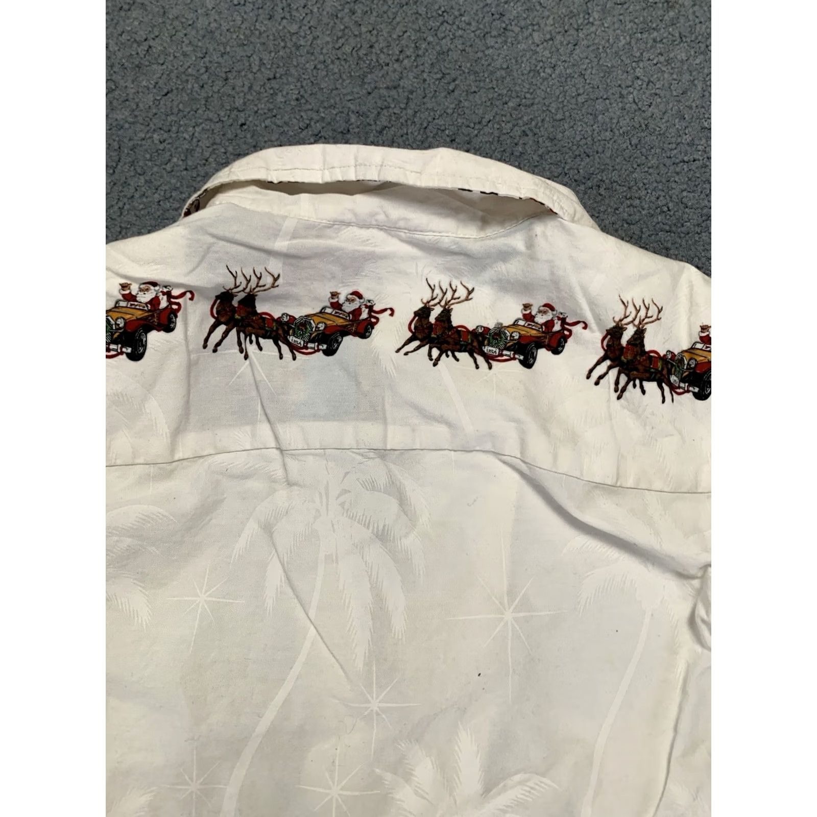 Vintage Pacific Legend Hawaiian Christmas Mens XL Button-Up Shirt Size US XL / EU 56 / 4 - 3 Thumbnail