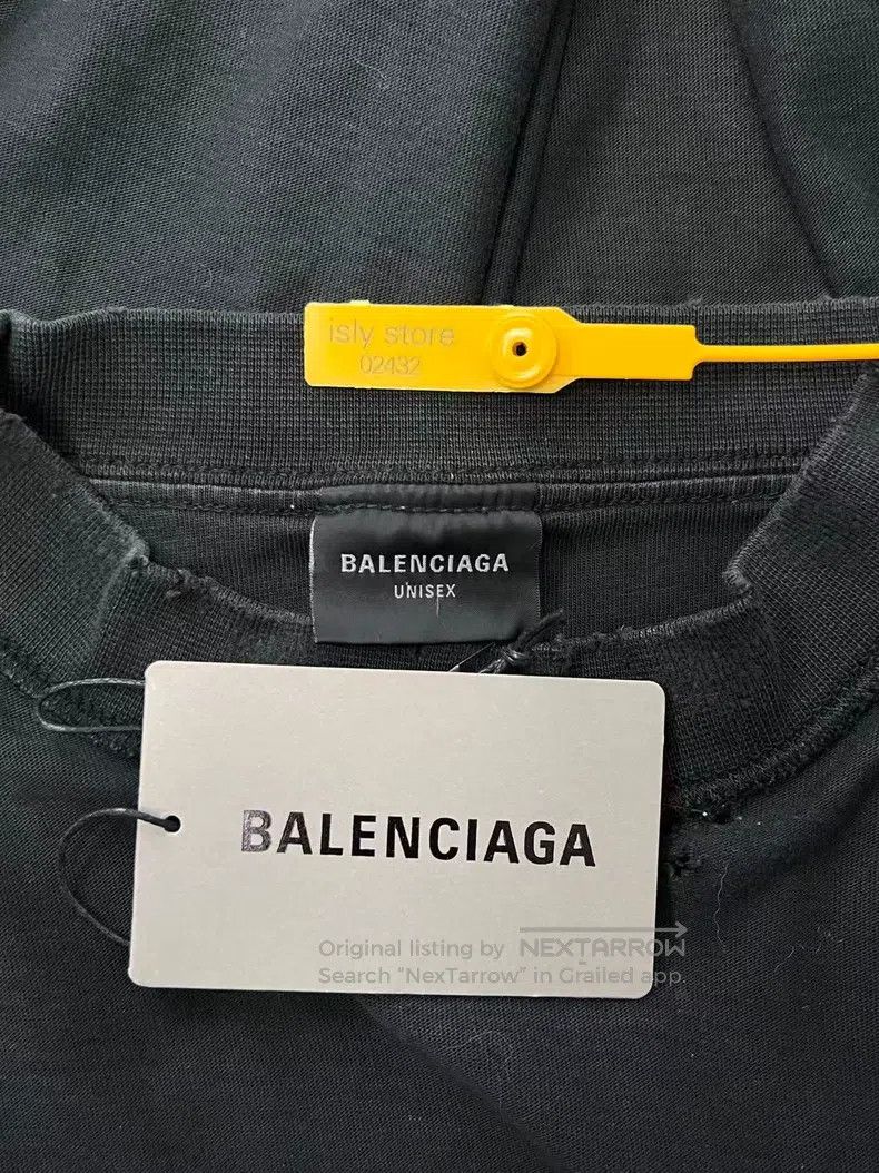 Balenciaga Balenciaga Logo Letter Printed Round Neck Short Sleeve T-S Size US S / EU 44-46 / 1 - 5 Thumbnail