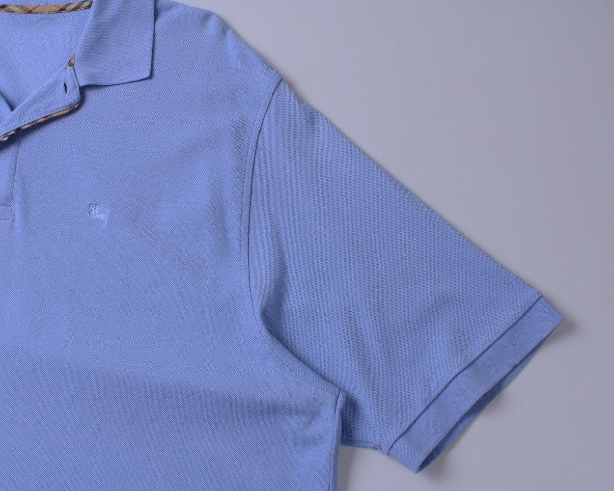 Burberry × Vintage Burberry London Blue Big Size Long Polo Shirt Size US XL / EU 56 / 4 - 10 Thumbnail