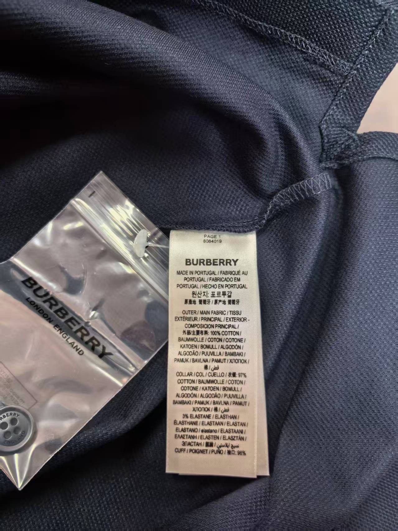 Burberry NWT Polo Shirt Coal Blue XL Burberry Size US XL / EU 56 / 4 - 12 Thumbnail