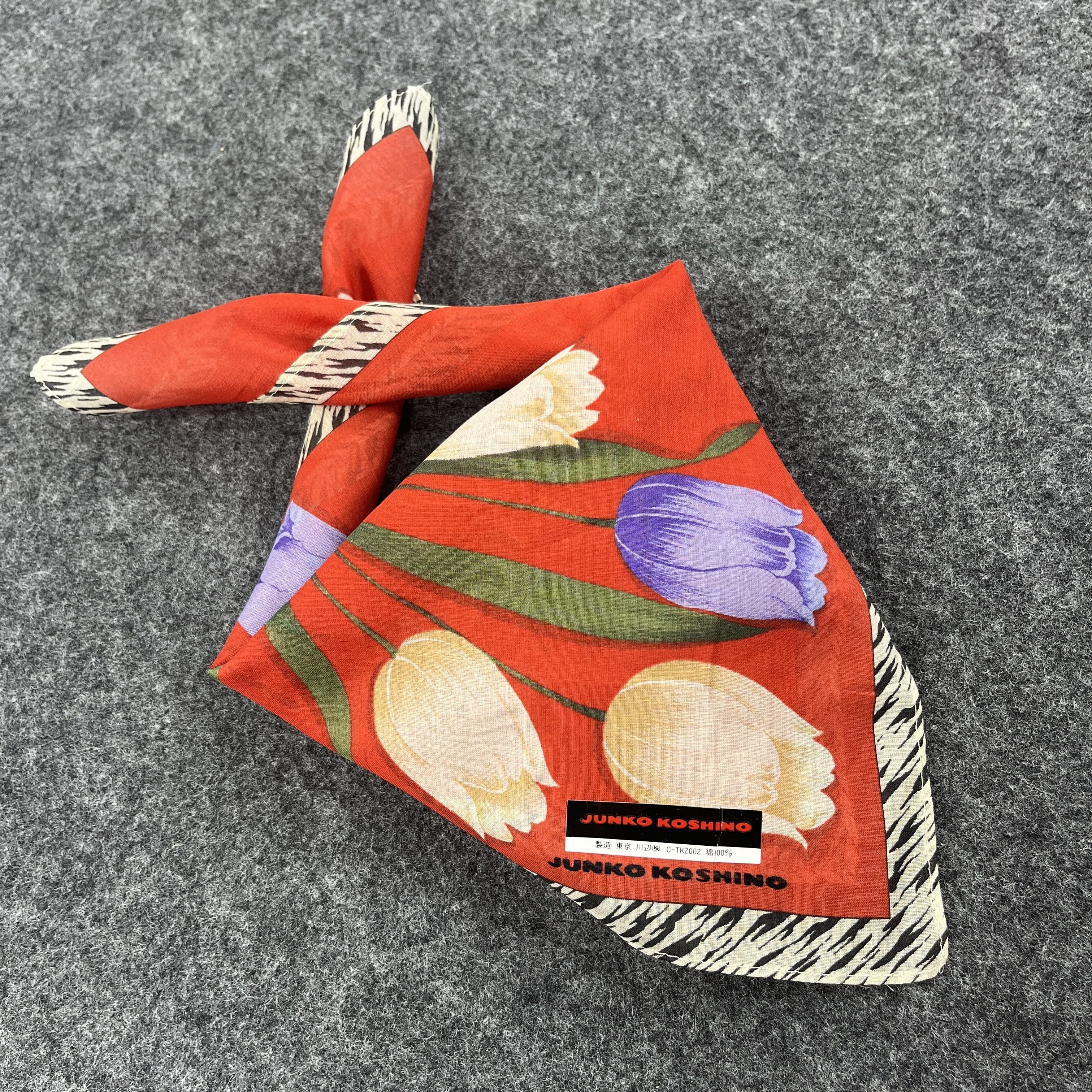 Japanese Brand Junko Koshino Handkerchief / Bandana / Neckerchief B194 Size ONE SIZE - 2 Thumbnail