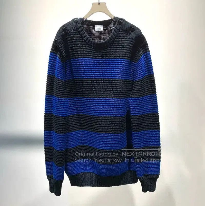 Burberry Burberry Black Wool Knit Sweater for Men. Size US M / EU 48-50 / 2 - 1 Thumbnail