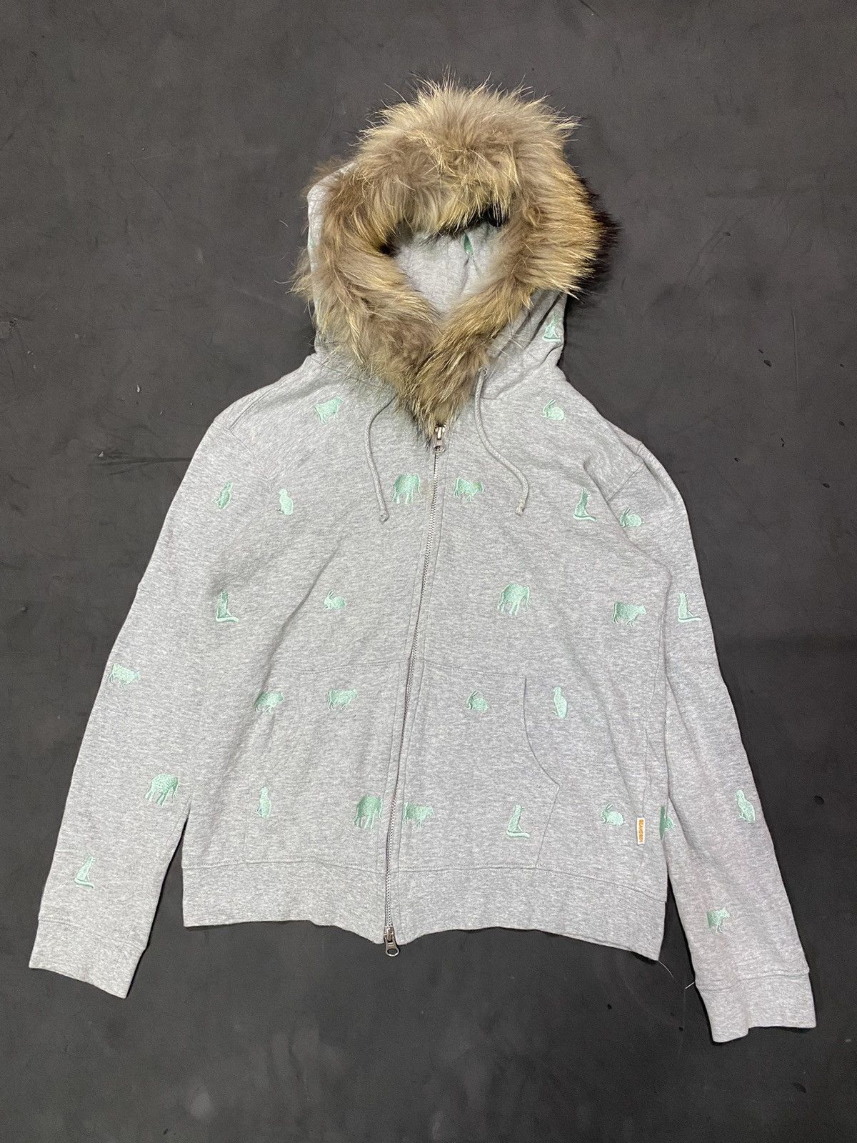 🖤BLACKFRIDAY🖤Beams Japan Embordierd Animal Furhoodie