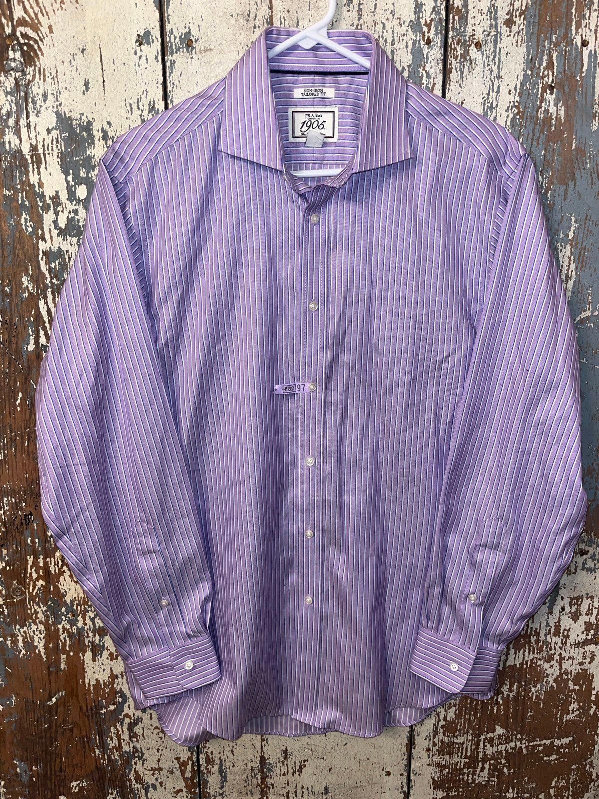 Jos. A. Bank Jos. A. Bank purple Non-iron Button down shirt, mens 16-34 Size 42R - 1 Thumbnail