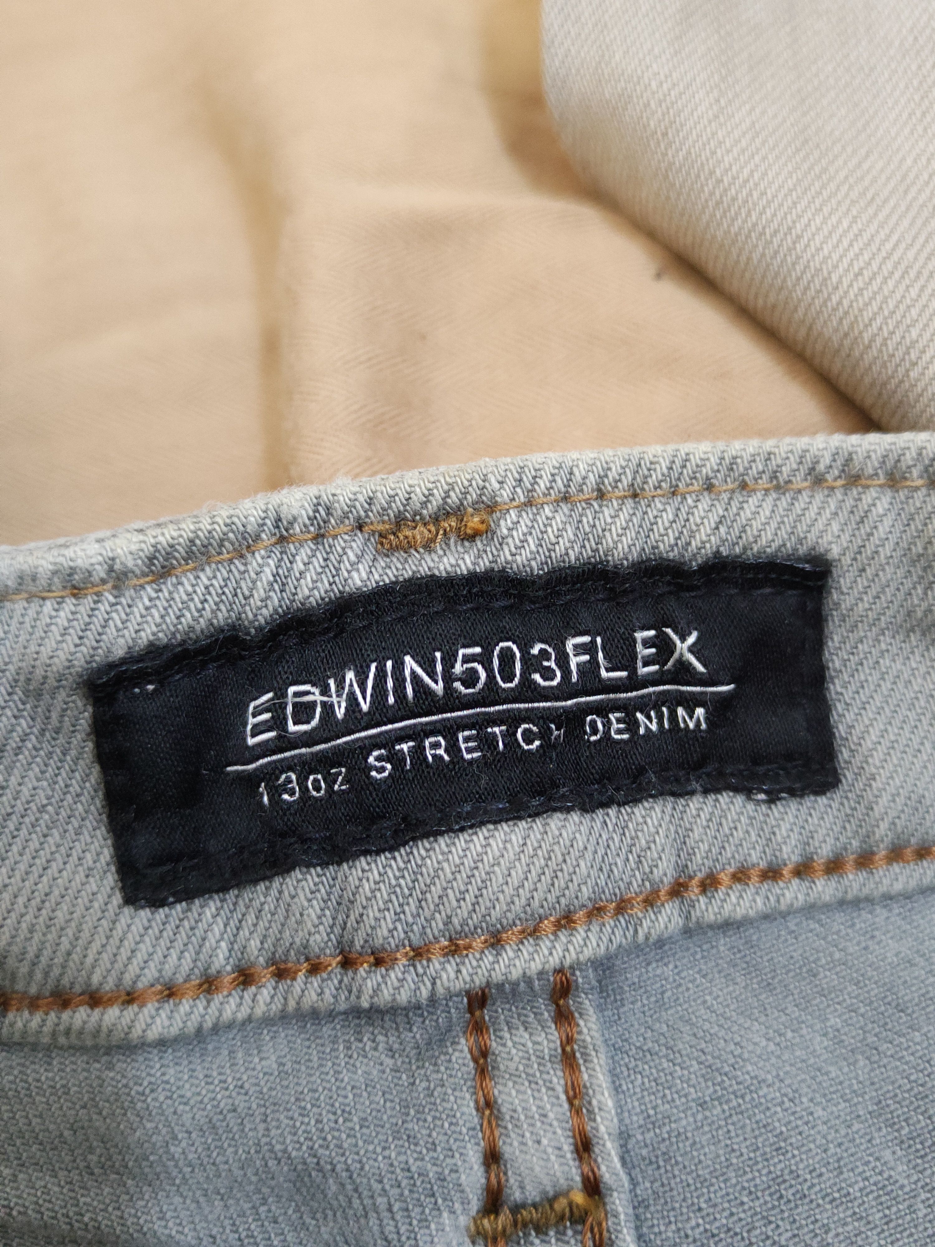 Edwin Edwin 12oz stretch denim Faded Distressed Soft Jeans #W1424 Size US 29 - 17 Thumbnail