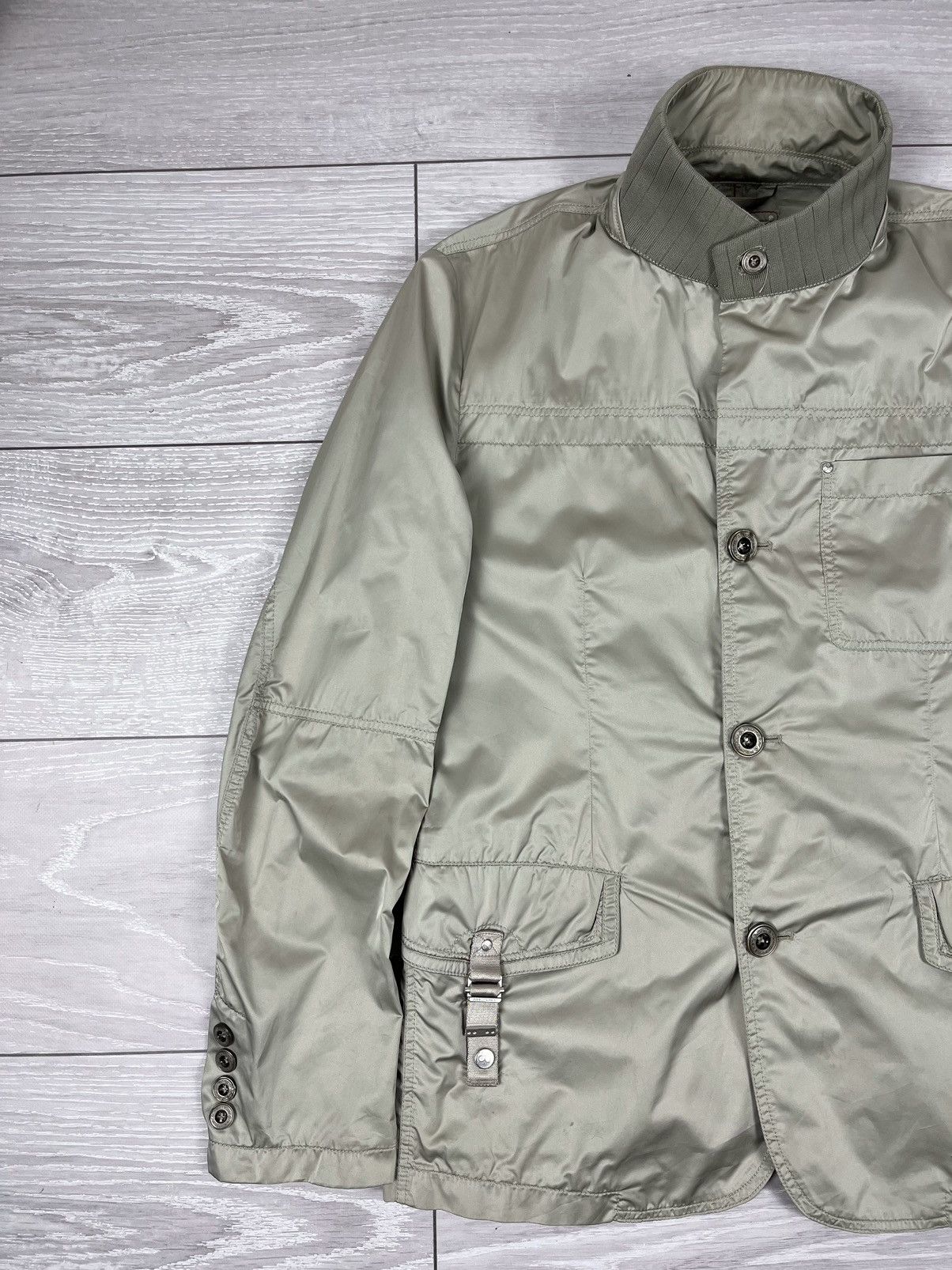 Peuterey Peuterey Gold Nylon Button Light Jacket Size US L / EU 52-54 / 3 - 3 Thumbnail