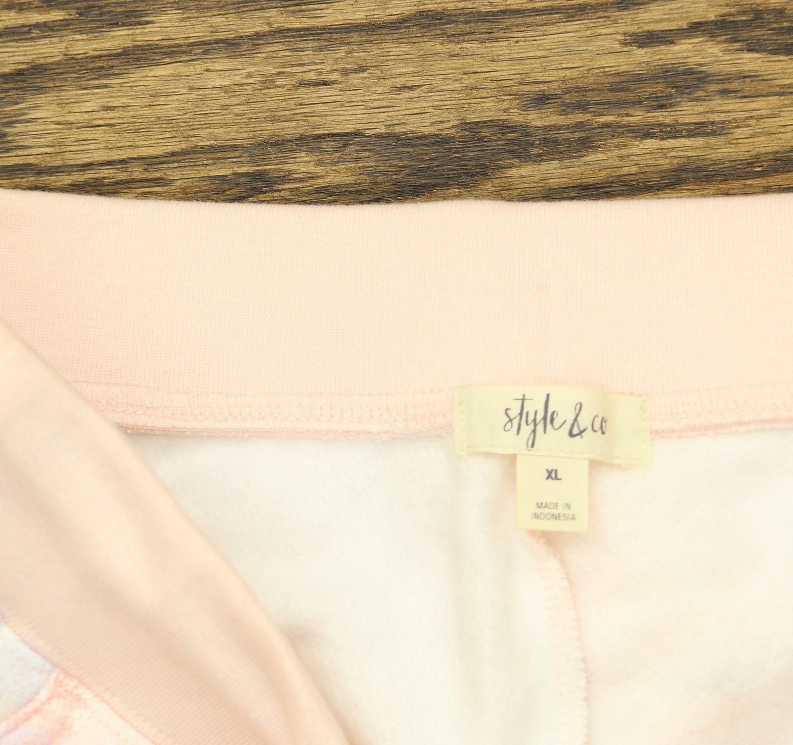 Style & Co Nwt Style & Co. Womens Printed Jogger Pants Pink Camo Xl Size 40" / US 18 - 5 Thumbnail