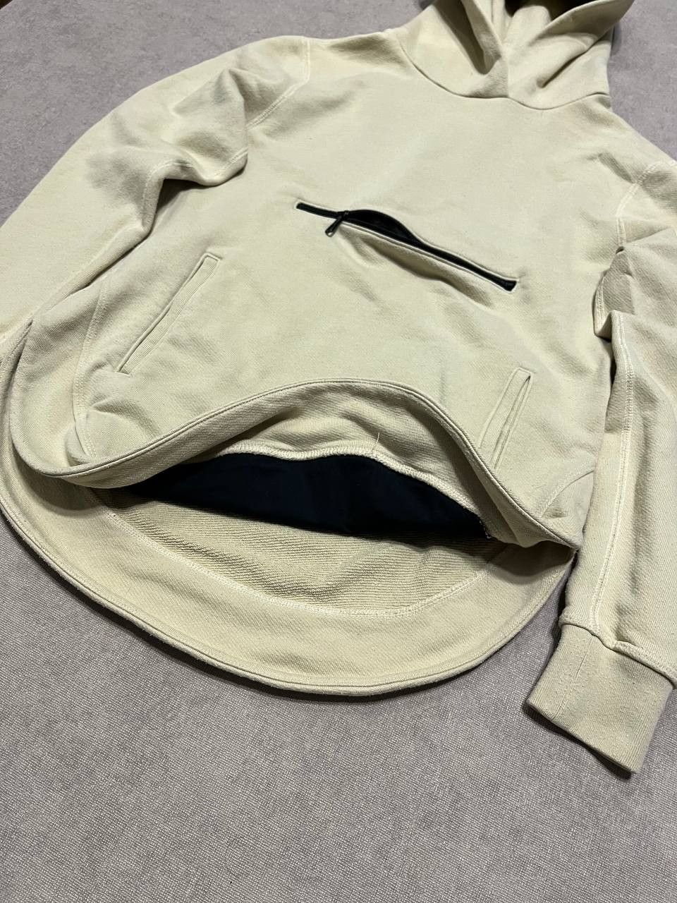 John Elliott John Elliott Beige Zip Pocket Women`s Hoodie Size 1 Size XS / US 0-2 / IT 36-38 - 7 Thumbnail