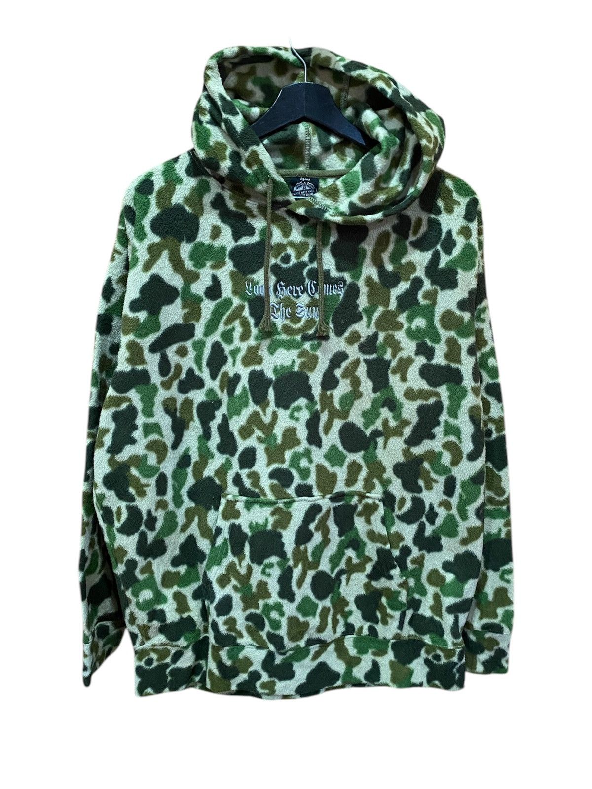 Japanese Brand × Vintage VINTAGE DIG DEEP DRAGON CAMO FLEECE PULLOVER HOODIE Size US L / EU 52-54 / 3 - 2 Thumbnail
