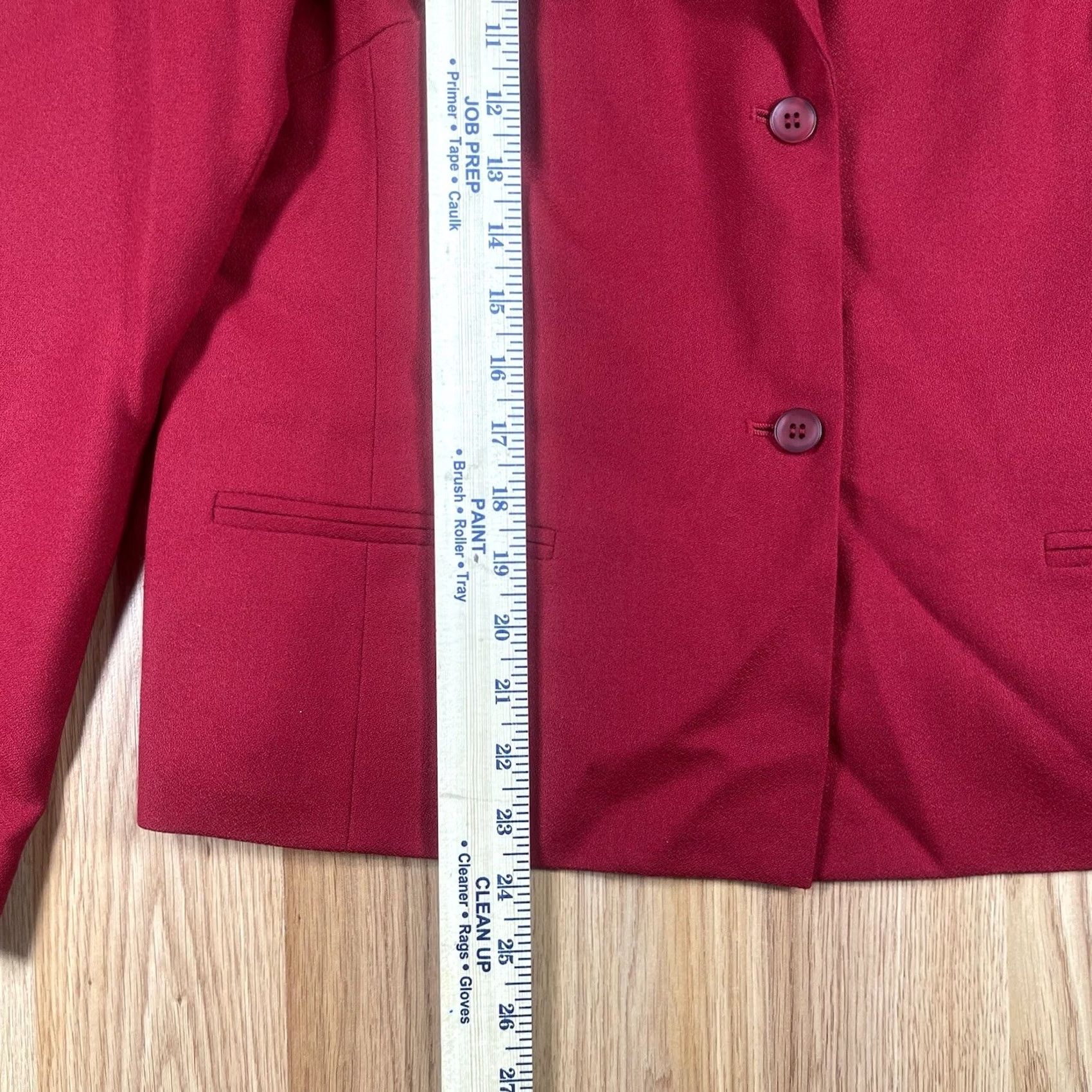 Vintage Norton McNaughton 100% Wool 2 Button Coat Blazer Jacket Womens Size 10 Red Size L / US 10 / IT 46 - 4 Thumbnail