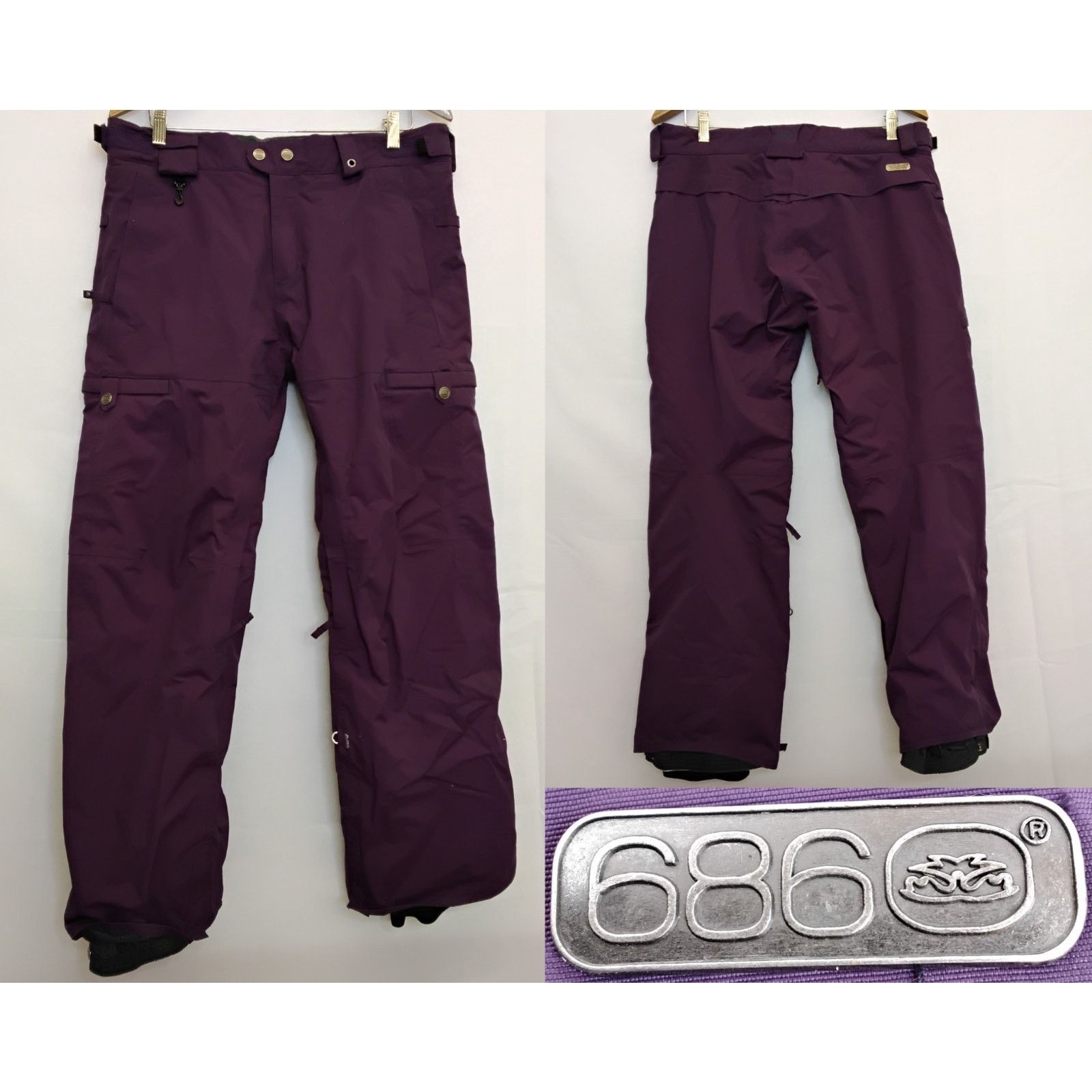 686 686 Smarty 3-in-1 Ski/Snowboard Pants Women's L Purple Liner Size 34" / US 12 / IT 48 - 1 Thumbnail
