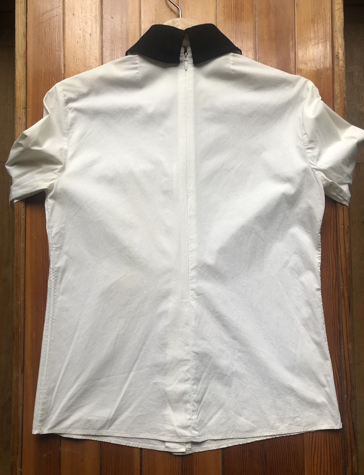 Jil Sander Jil Sander Navy Contrast Collar Blouse Size XS / US 0-2 / IT 36-38 - 6 Thumbnail
