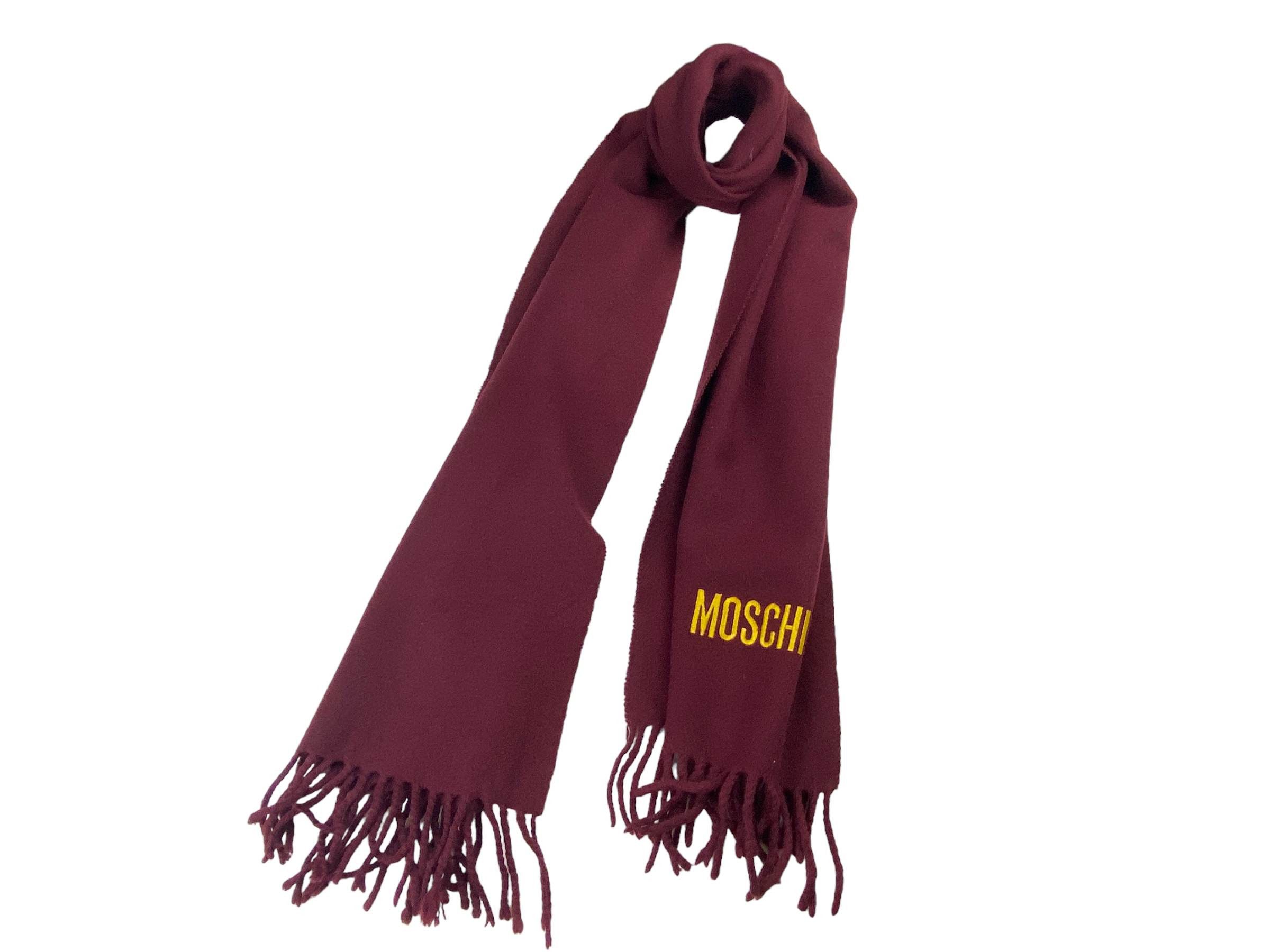 Moschino × Vintage Moschino Embroided Vintage Scarf Size ONE SIZE - 1 Thumbnail