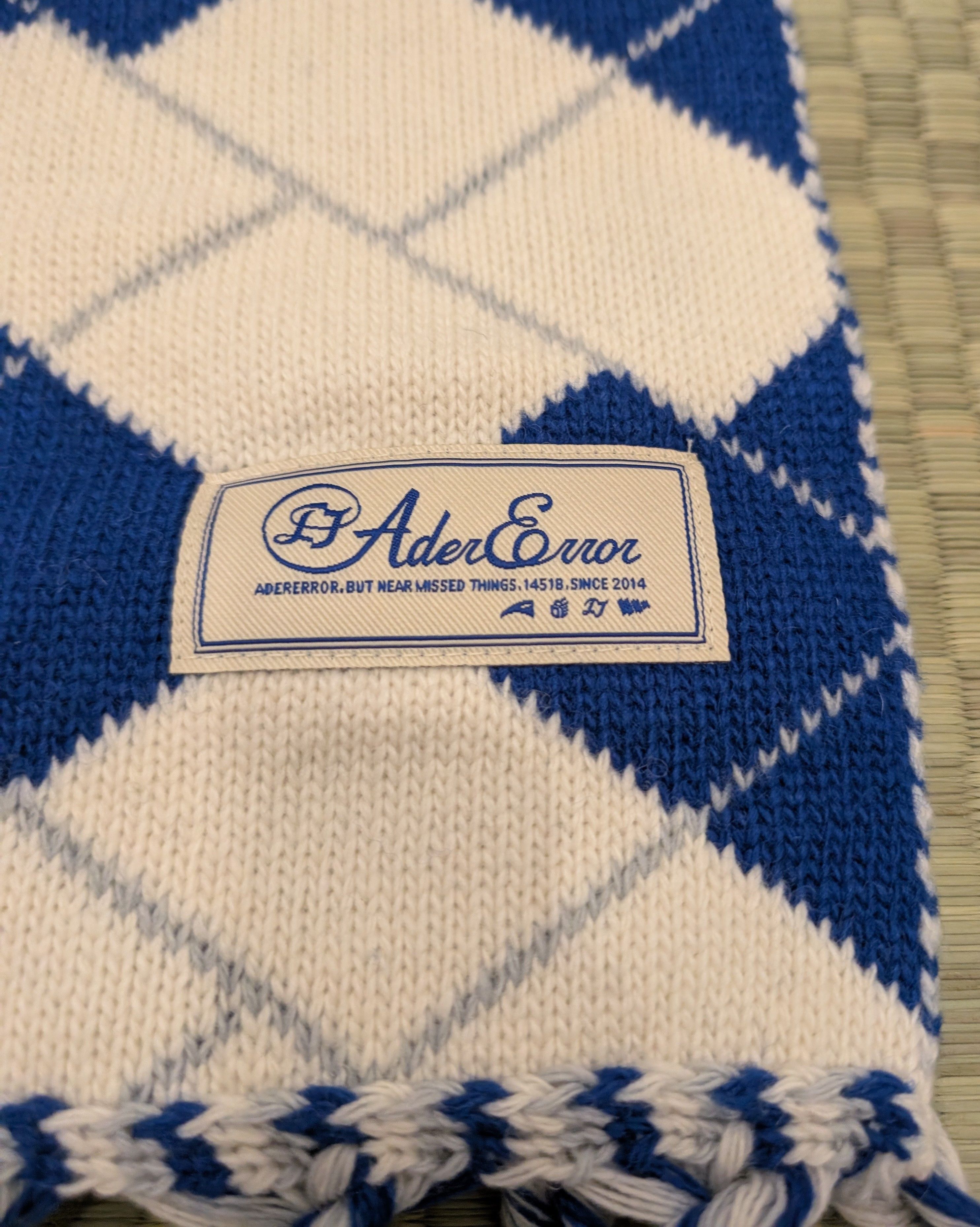 Ader Error LNWOT Ader Error FW22 Jacquard Wool Acrylic Muffler Scarf Size ONE SIZE - 3 Thumbnail