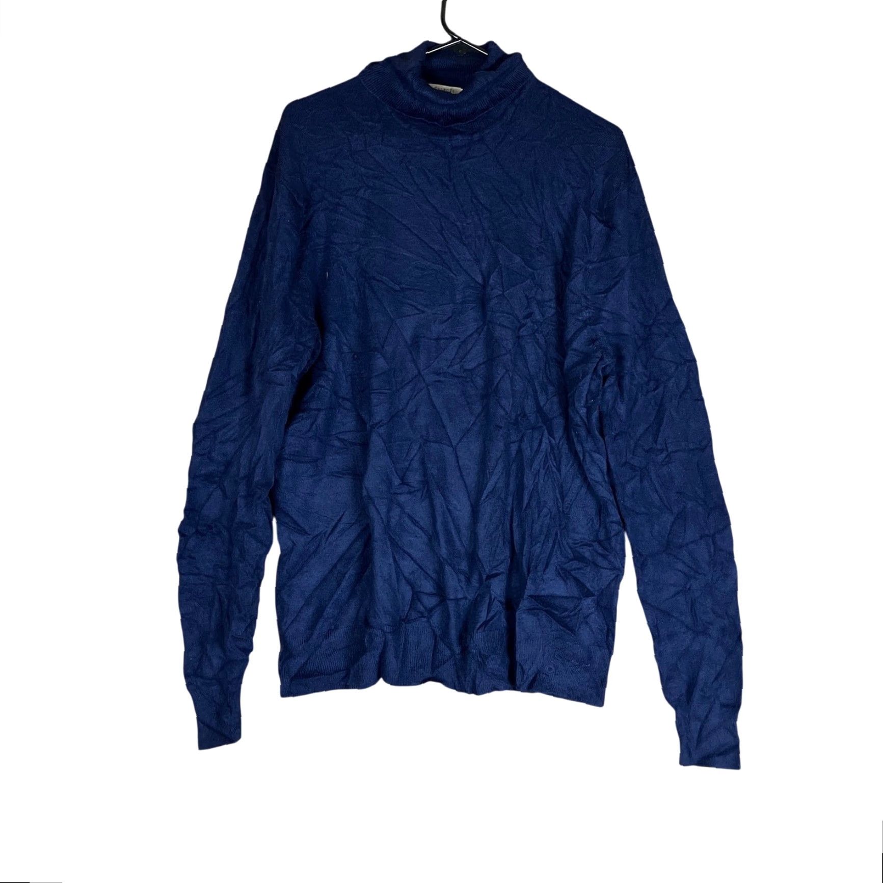 Talbots Talbots Womens Sweater Dark Blue Turtleneck Knit Pull Over XL Regular Knitwear Pullover Casual Workwear Size XL / US 12-14 / IT 48-50 - 2 Thumbnail