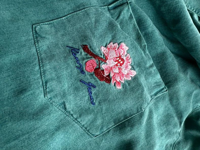 Kenzo KENZO Embroidered denim spring/autumn neutral vintage shir Size M / US 6-8 / IT 42-44 - 2 Thumbnail