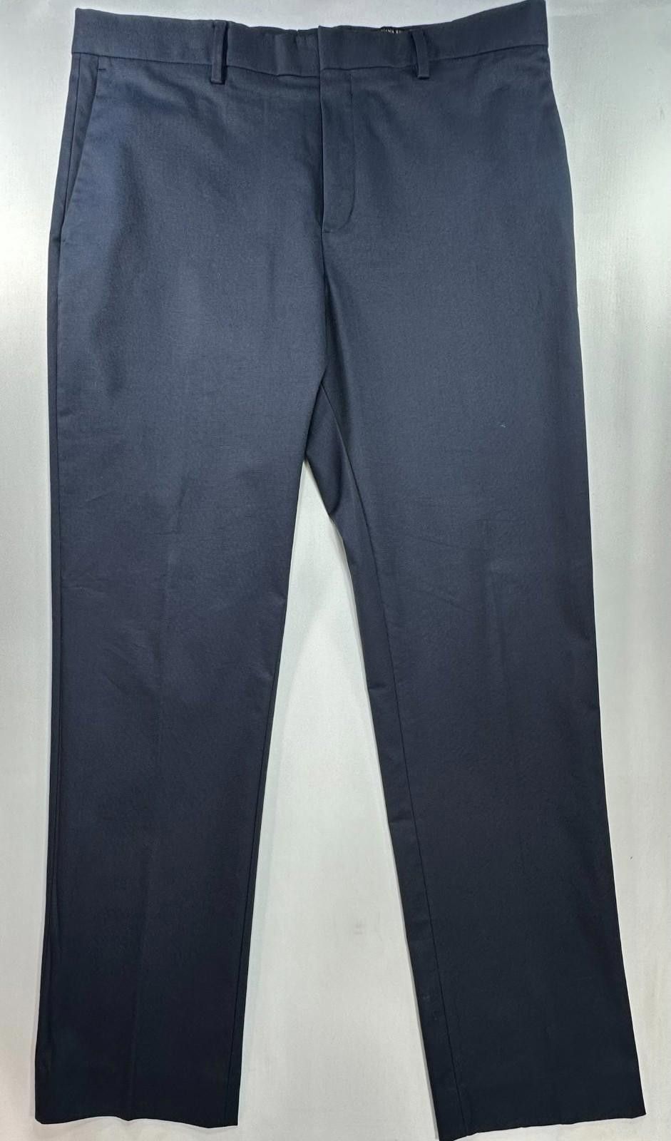Banana Republic Banana Republic Slim Flat Straight Dress Pant Blue Men 36/34 Size US 36 / EU 52 - 1 Thumbnail