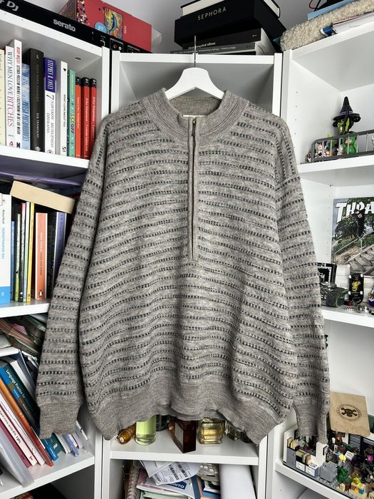 Vintage Vintage 90s Hugo boss alpaca 1/4 zip knit sweater XL