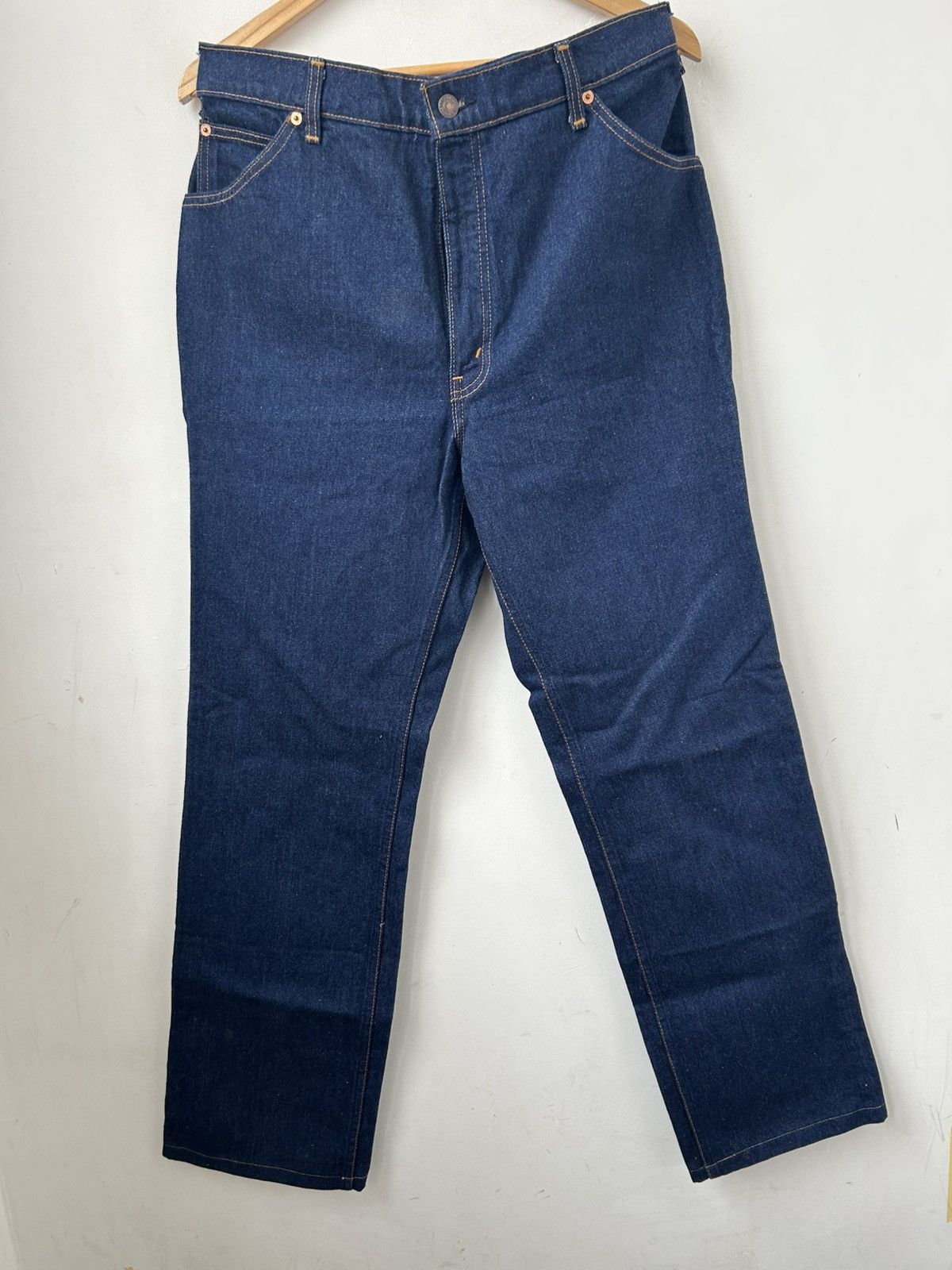 80s Levi's 630 0217 straight denim orange tab