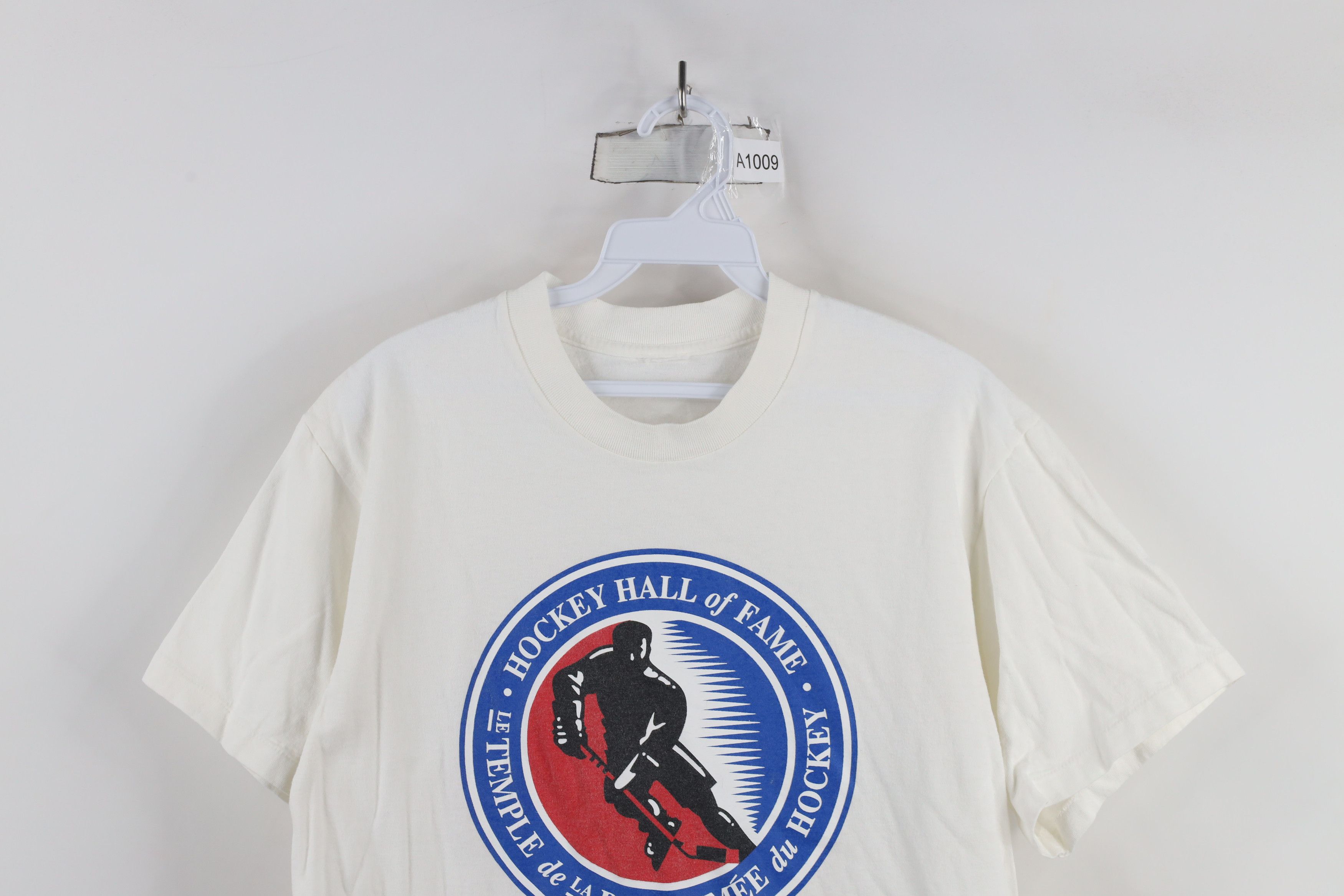 Vintage Vintage 90s Hockey Hall of Fame Short Sleeve T-Shirt White Size US M / EU 48-50 / 2 - 2 Thumbnail