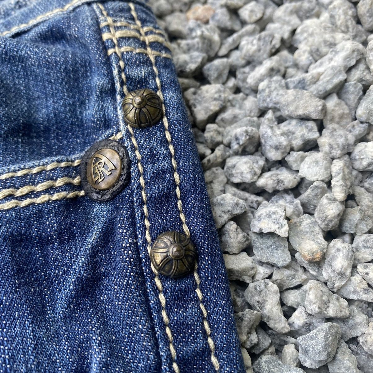 Seditionaries ANTIQUE RIVET STUDDED CROSS CH INSPIRED JEANS Size US 28 / EU 44 - 6 Thumbnail