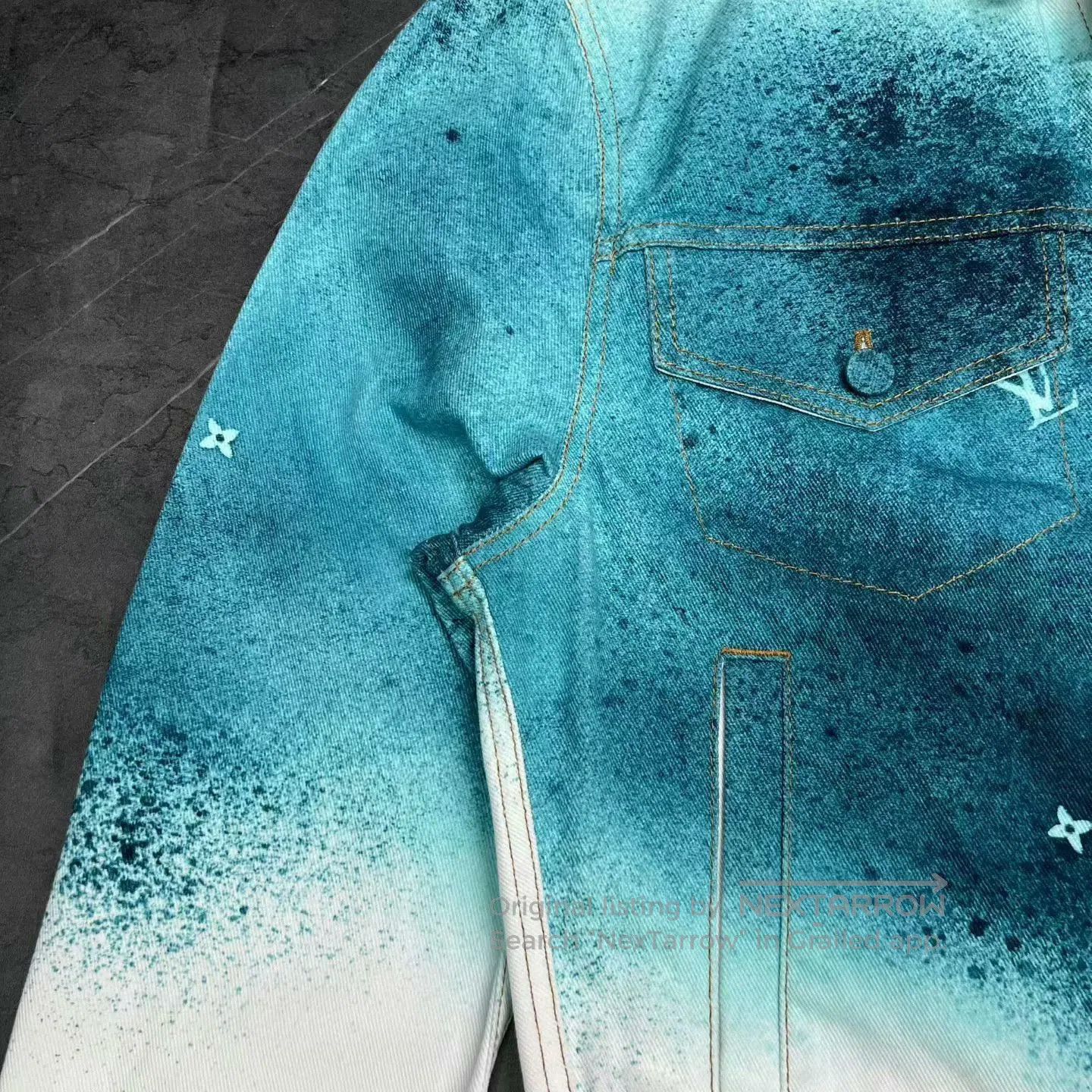 Louis Vuitton louis vuitton denim jacket with artistic dye. Size US M / EU 48-50 / 2 - 4 Thumbnail