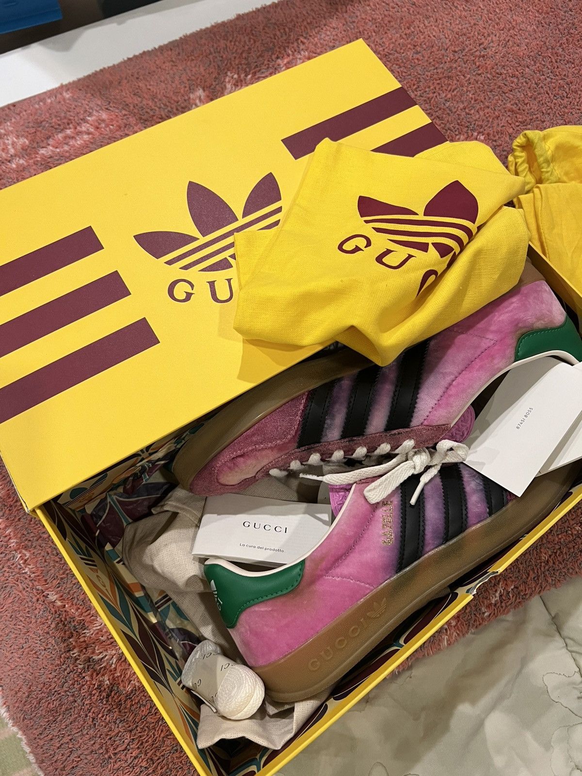 Adidas × Gucci Adidas x Gucci Gazelle Pink - US 9.5 Size US 9.5 / EU 42-43 - 3 Thumbnail