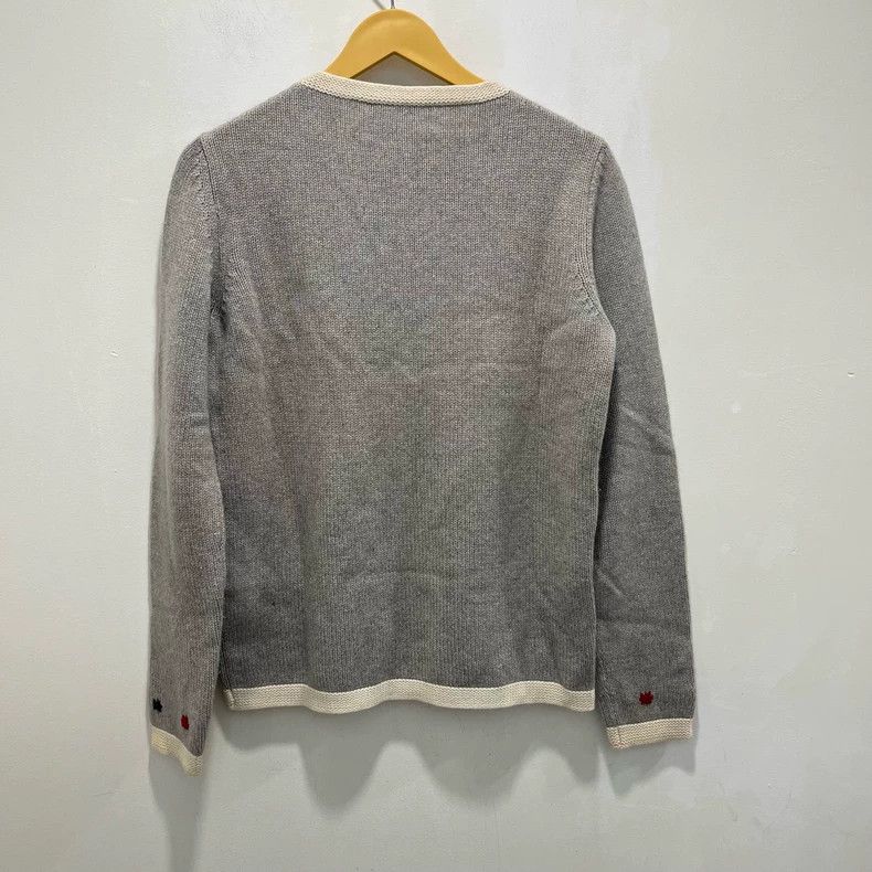 LORO PIANA Gray casual knit top