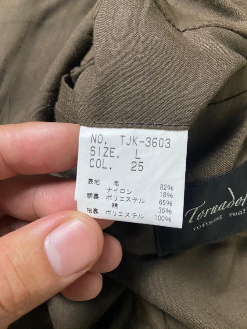 Tornado Mart Tornado Mart Cotton Linen Single Breasted Blazer (185) Size US L / EU 52-54 / 3 - 5 Thumbnail