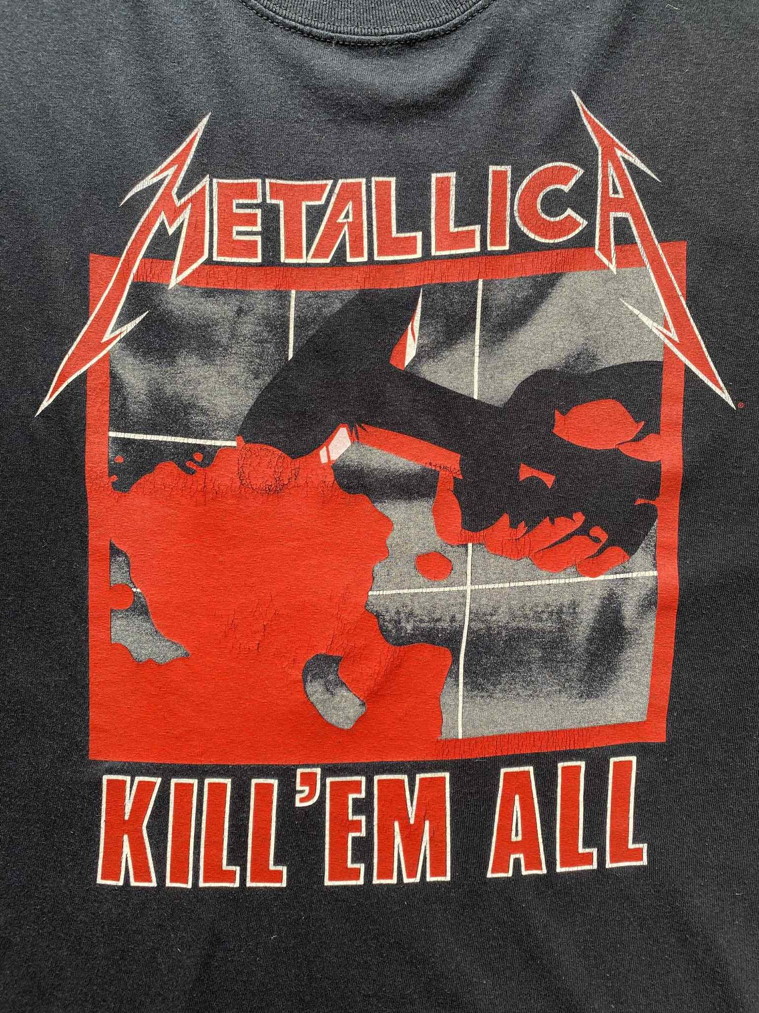 Metallica Metallica Kill Em All Vintage 2007 Tee Baggy Black Tee Size US XL / EU 56 / 4 - 3 Thumbnail