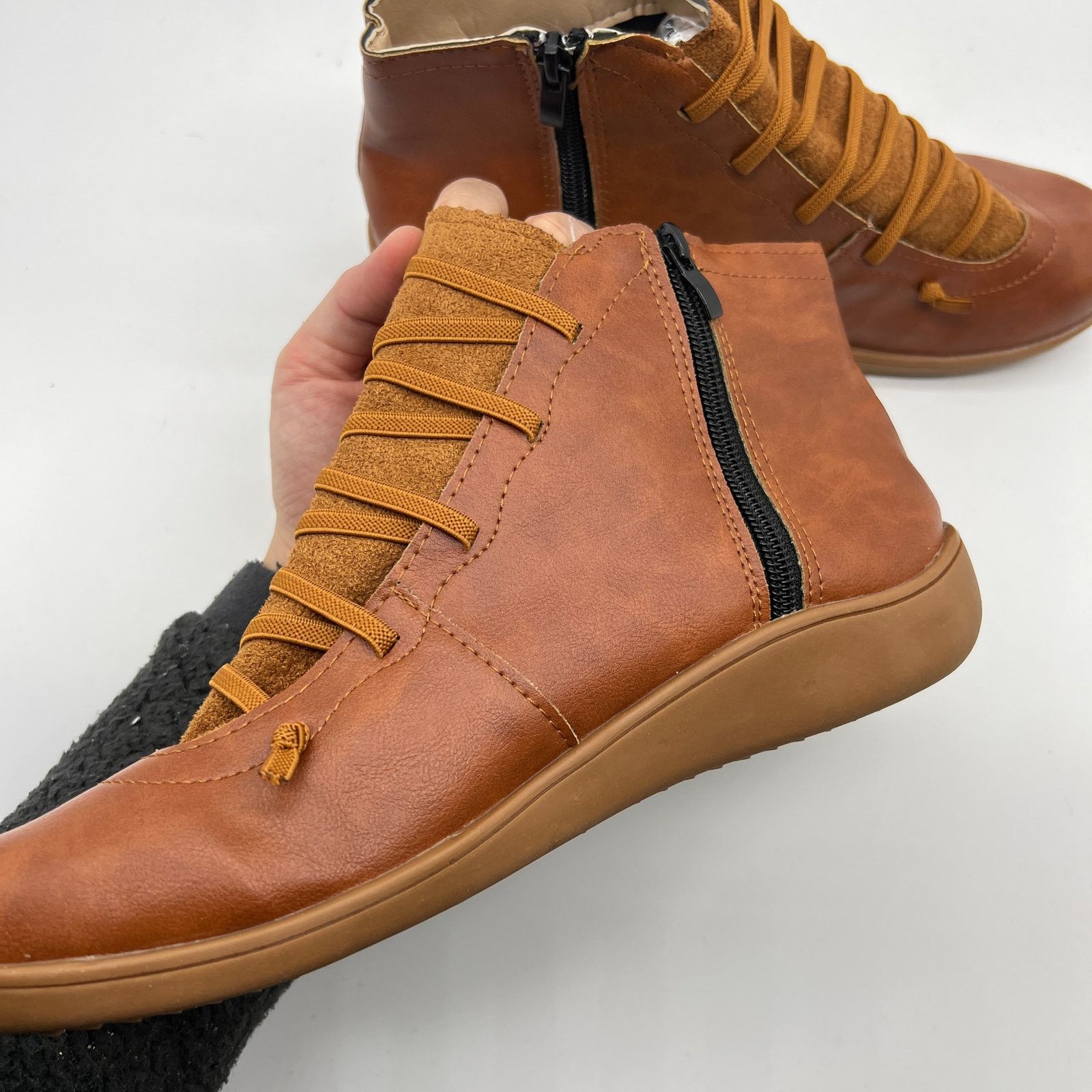 Other Ankle Boots Round Toe Casual Comfortable Lightweight Sid Size US 9 / IT 39 - 8 Thumbnail