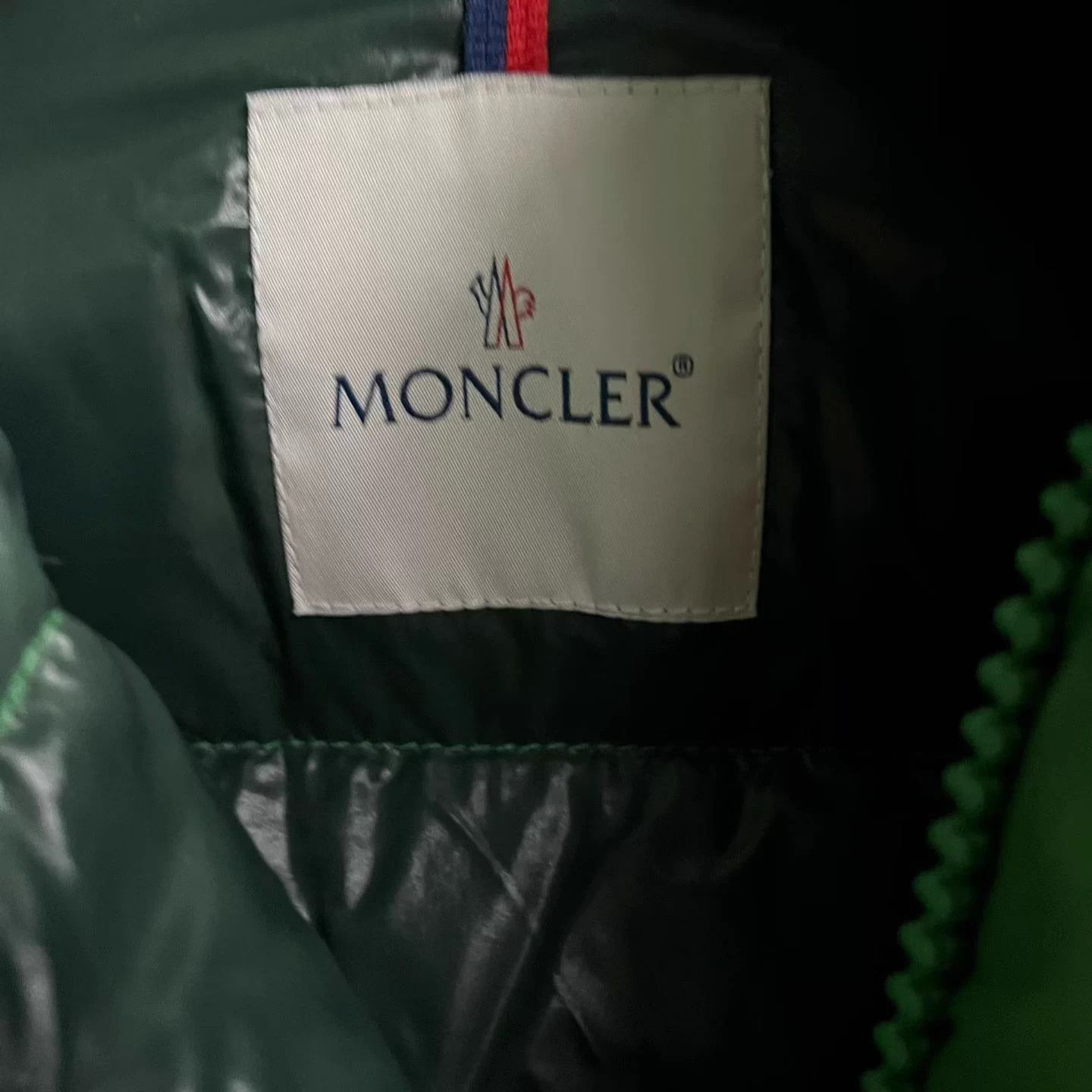 Moncler Moncler Green White Down Stand Collar Jacket SZ1 Size US M / EU 48-50 / 2 - 3 Thumbnail