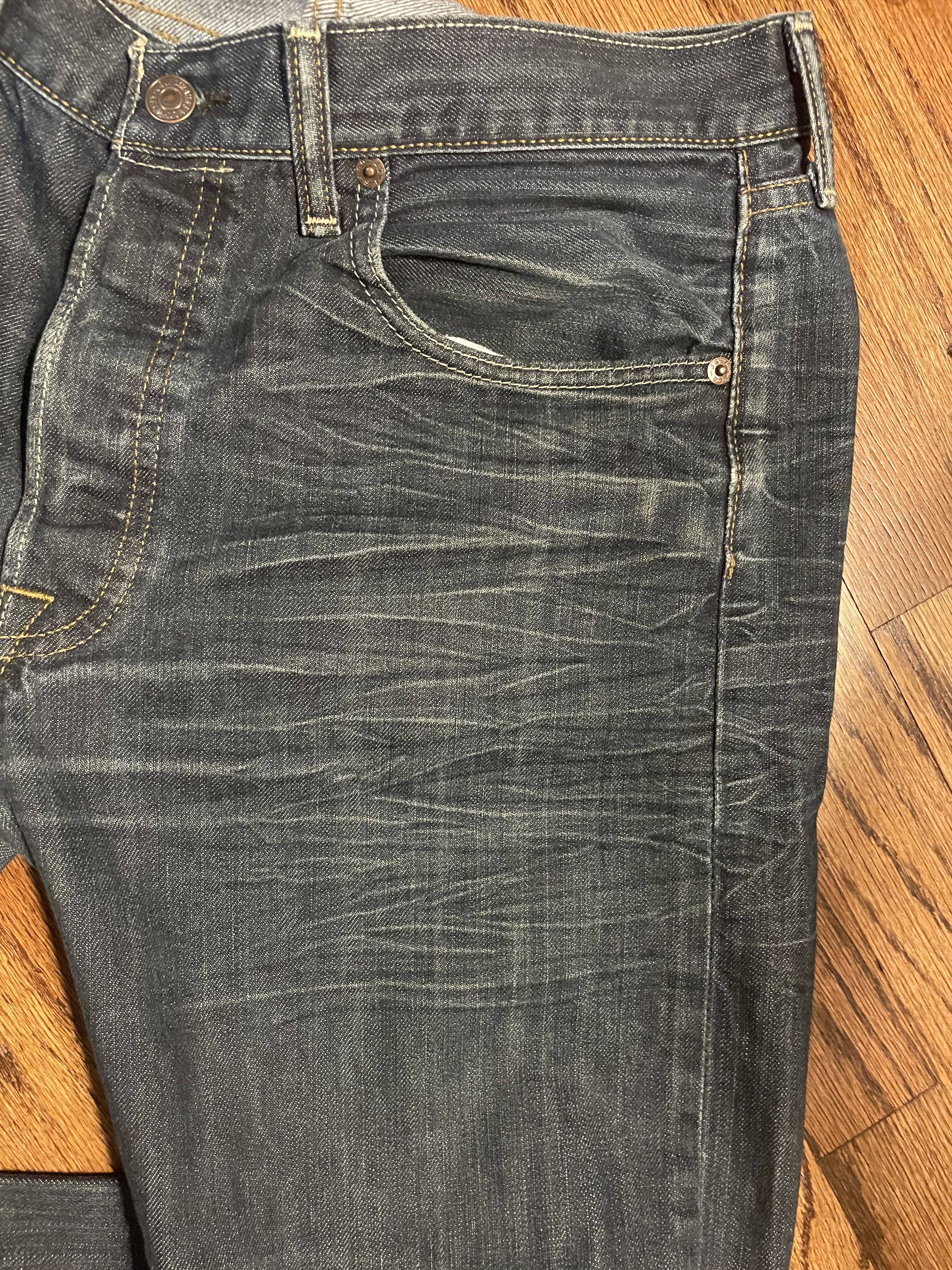 Levi's Levi's Whiskered Skinny Jeans Size US 32 / EU 48 - 2 Thumbnail