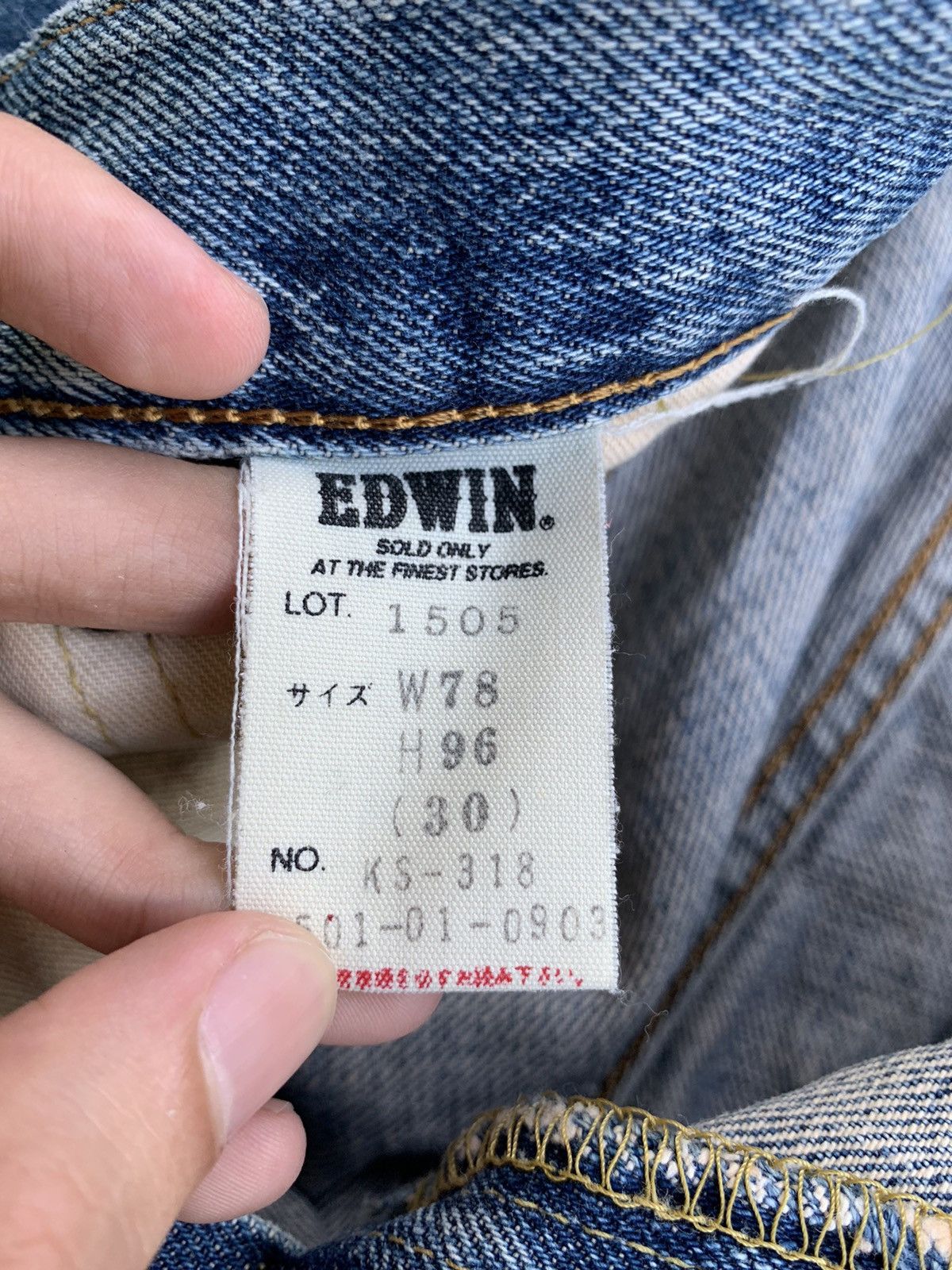Edwin × Japanese Brand Vintage Distressed Edwin 505 Baggy Redline Selvedge Denim Size US 29 - 9 Thumbnail