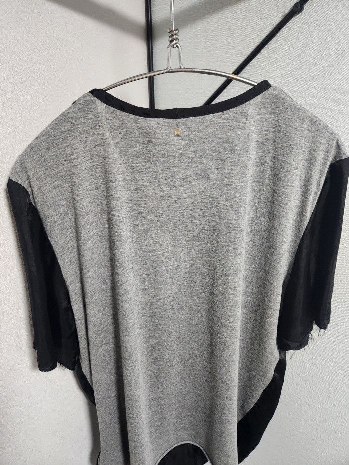 Valentino Valentino black Cupro And Cotton T-shirt Size S / US 4 / IT 40 - 4 Thumbnail