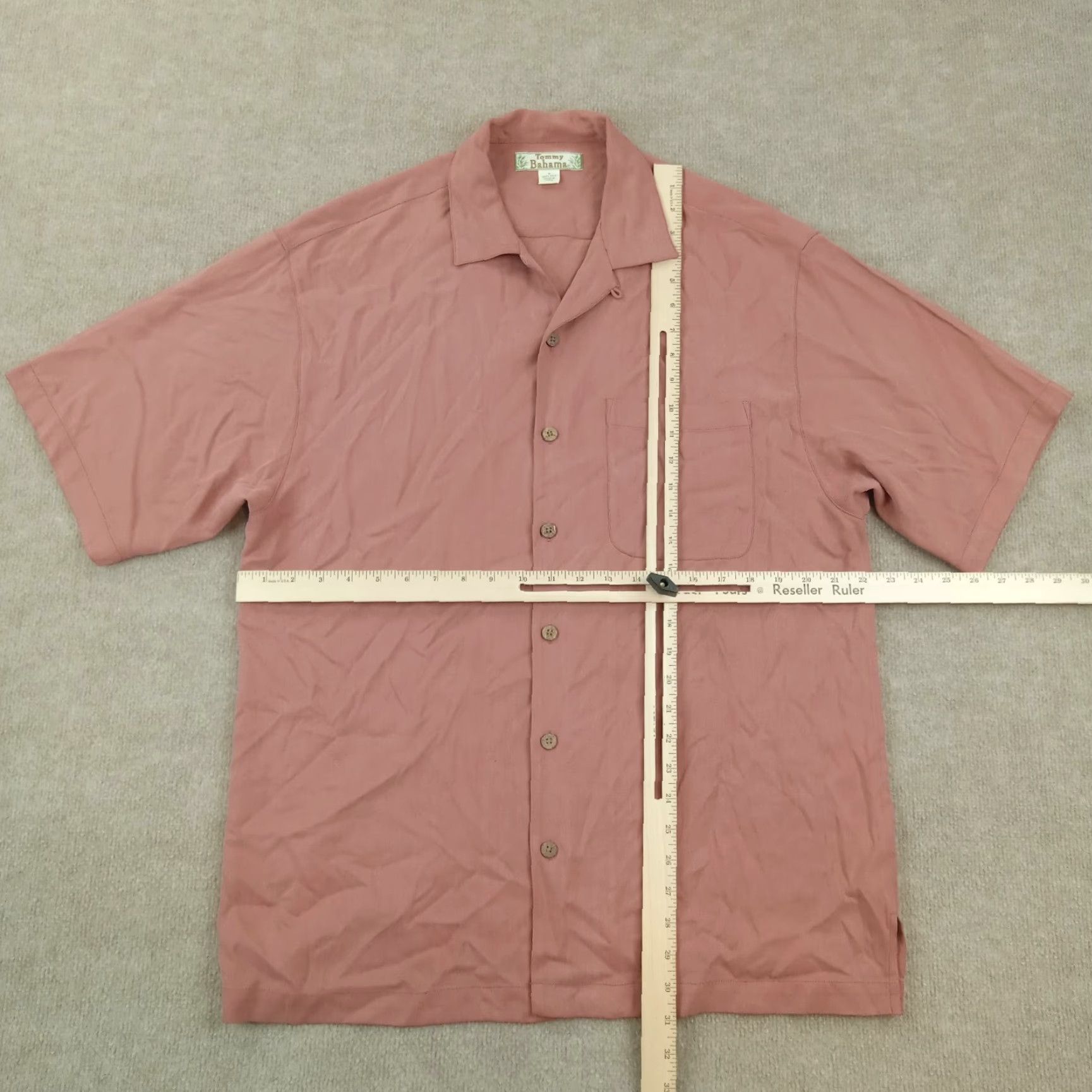 Tommy Bahama Tommy Bahama Mens Shirt Medium Extra Large XL Pink Short Sleeve Casual Lightweight Silk Beach Size US M / EU 48-50 / 2 - 2 Thumbnail