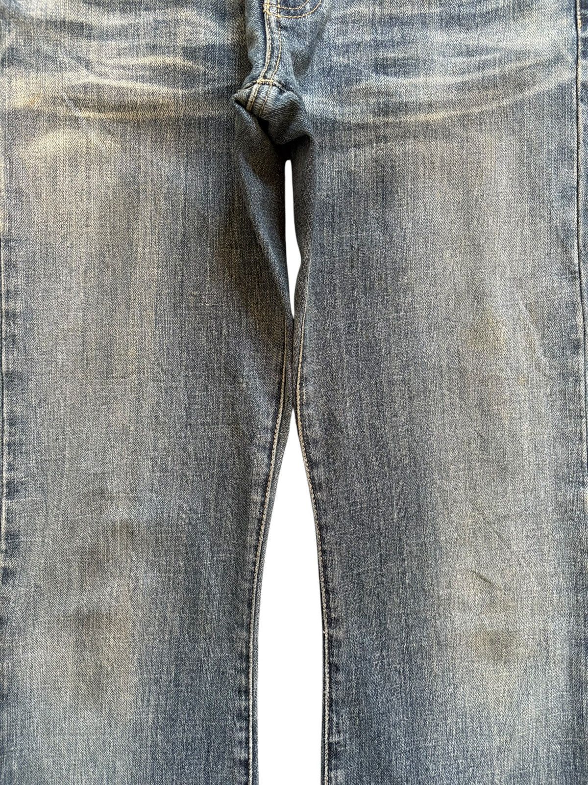 Japanese Brand Vintage Japanese Brand Mud Wash Bootcut Flare Jeans Size 29" - 5 Thumbnail