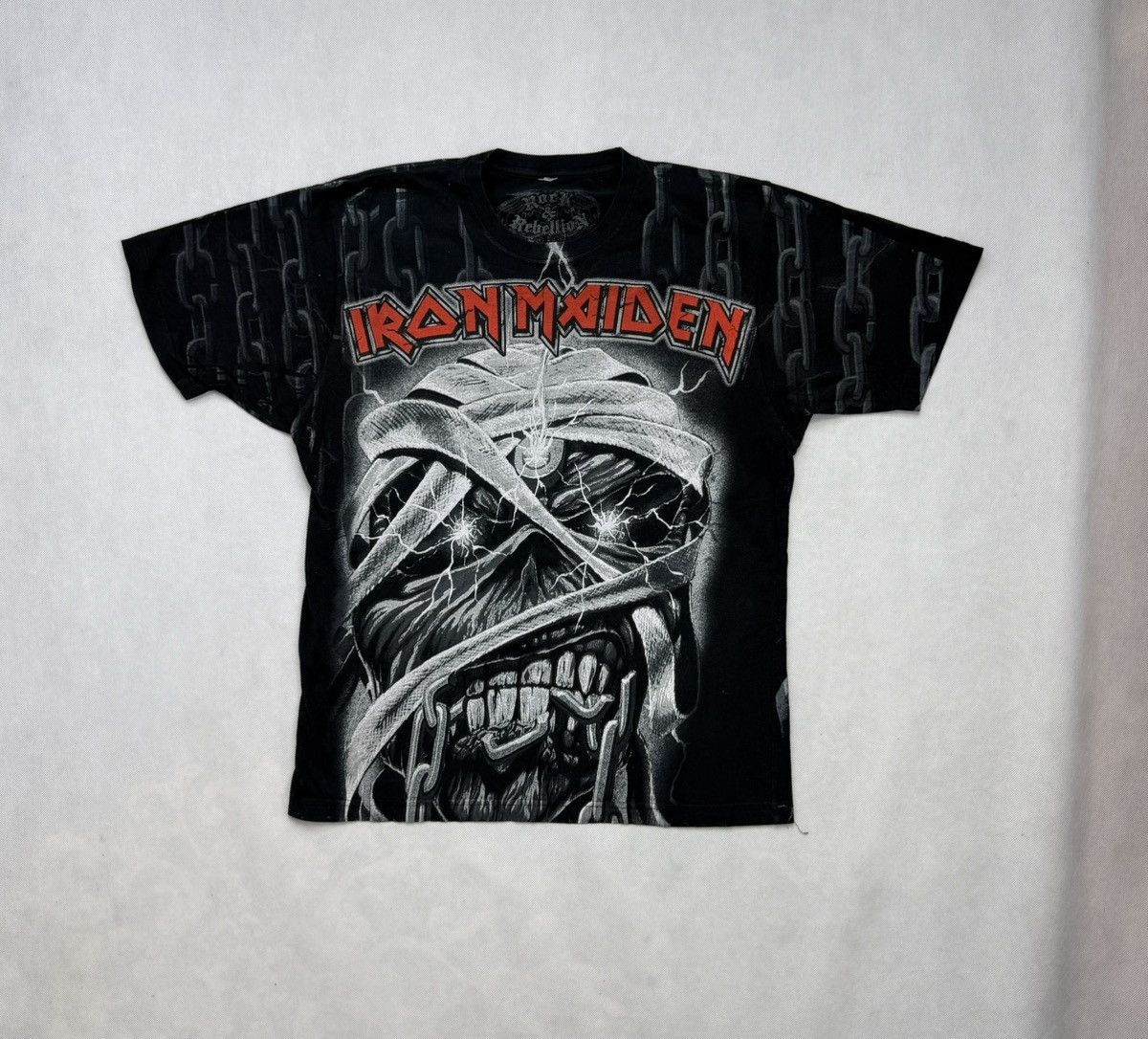 Iron Maiden Iron Maiden Full Print 2008 Vintage Metal Rock T-Shirt Size US L / EU 52-54 / 3 - 2 Thumbnail